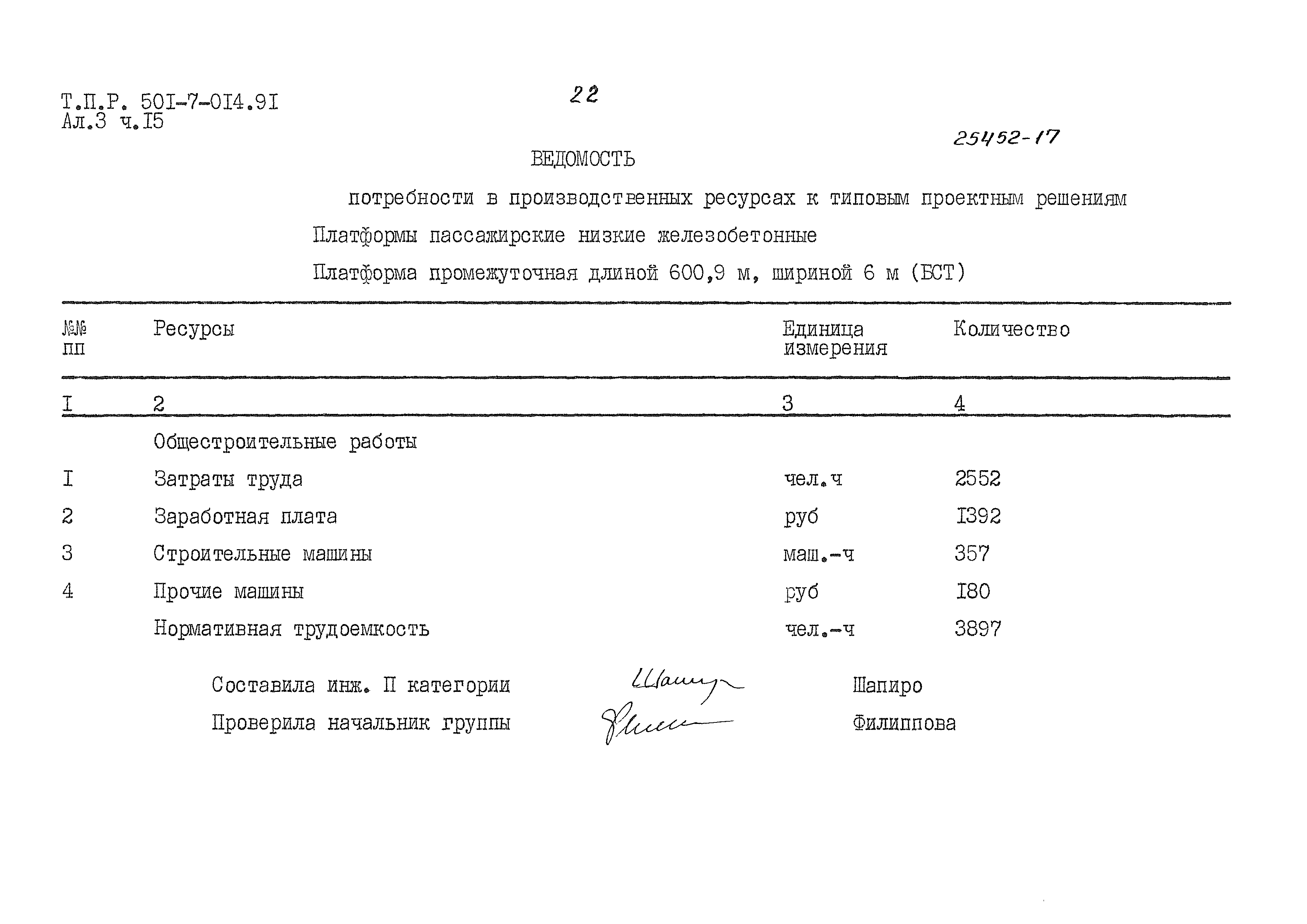 Типовые проектные решения 501-7-014.91