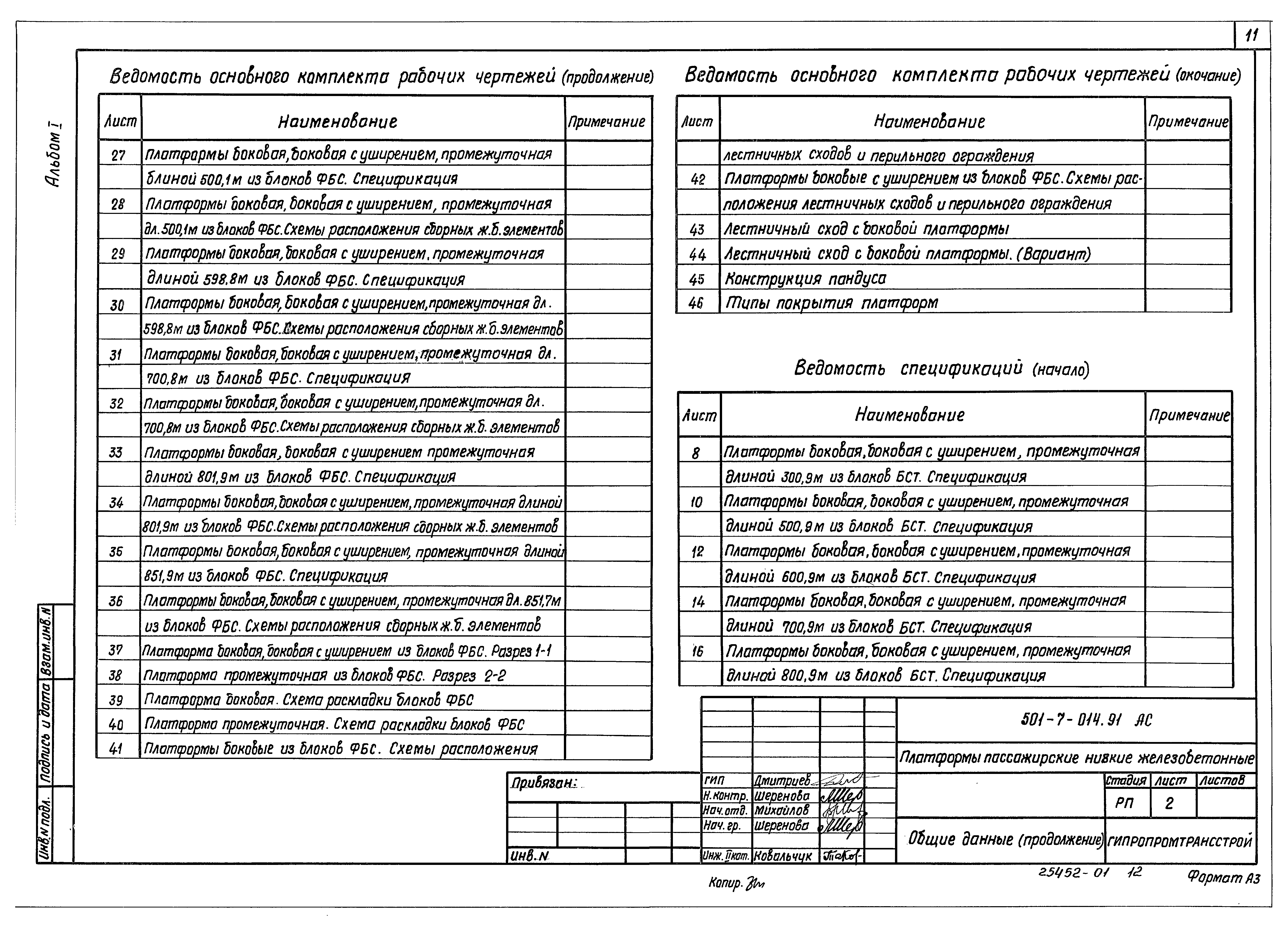 Типовые проектные решения 501-7-014.91