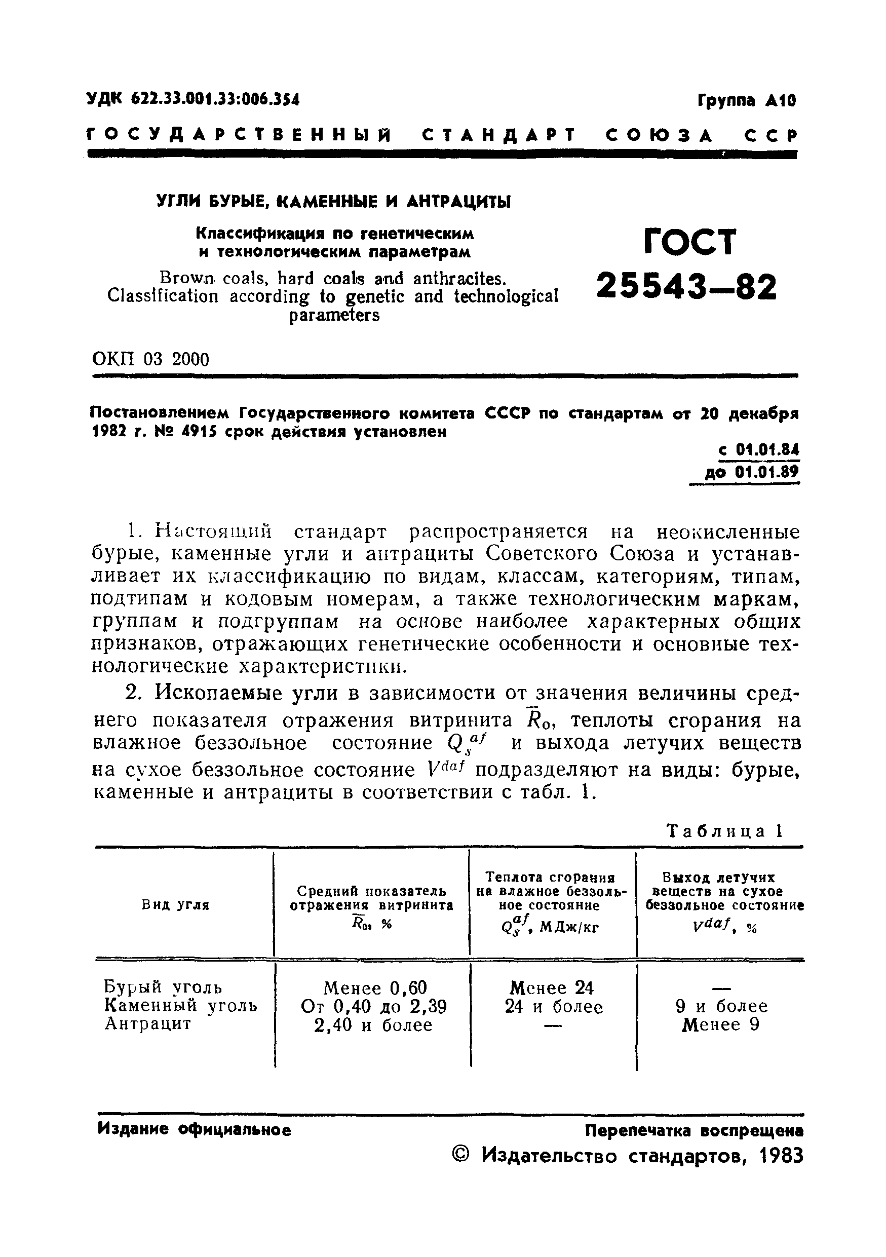 ГОСТ 25543-82