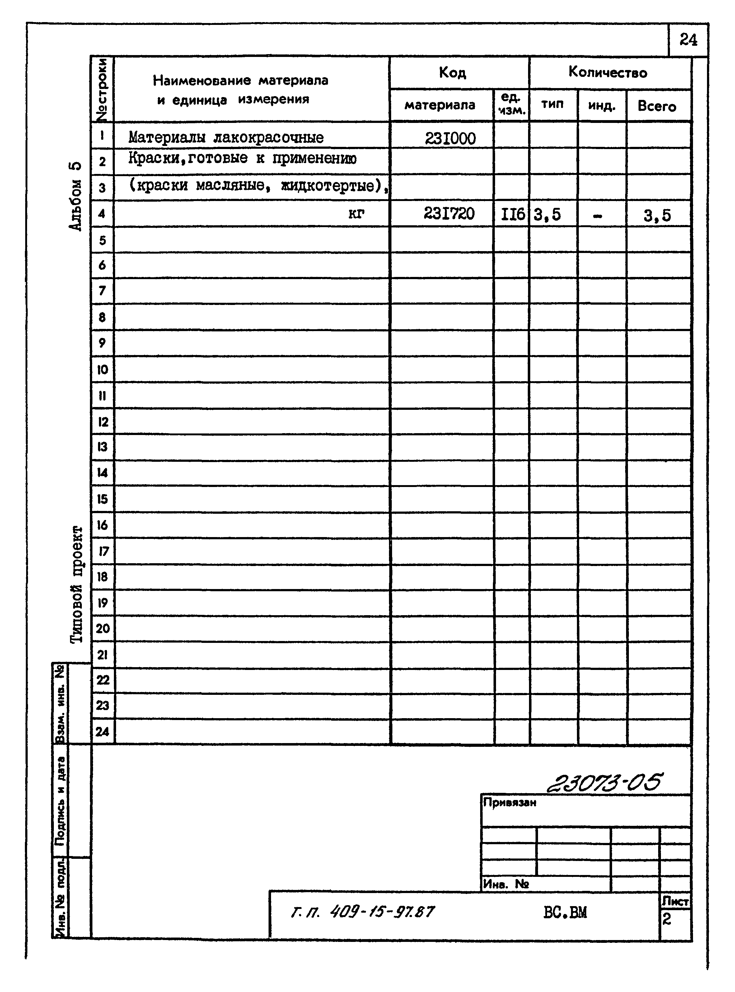 Типовой проект 409-15-97.87