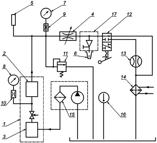 Схема автоматической насосной станции с групповым управлением насосными механизмами