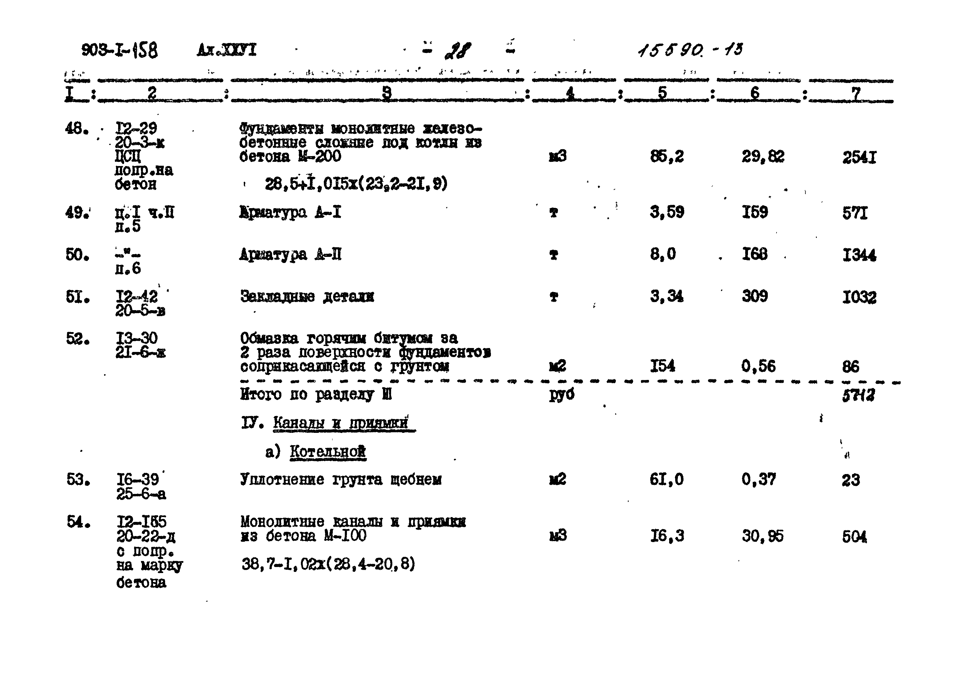Типовой проект 903-1-158