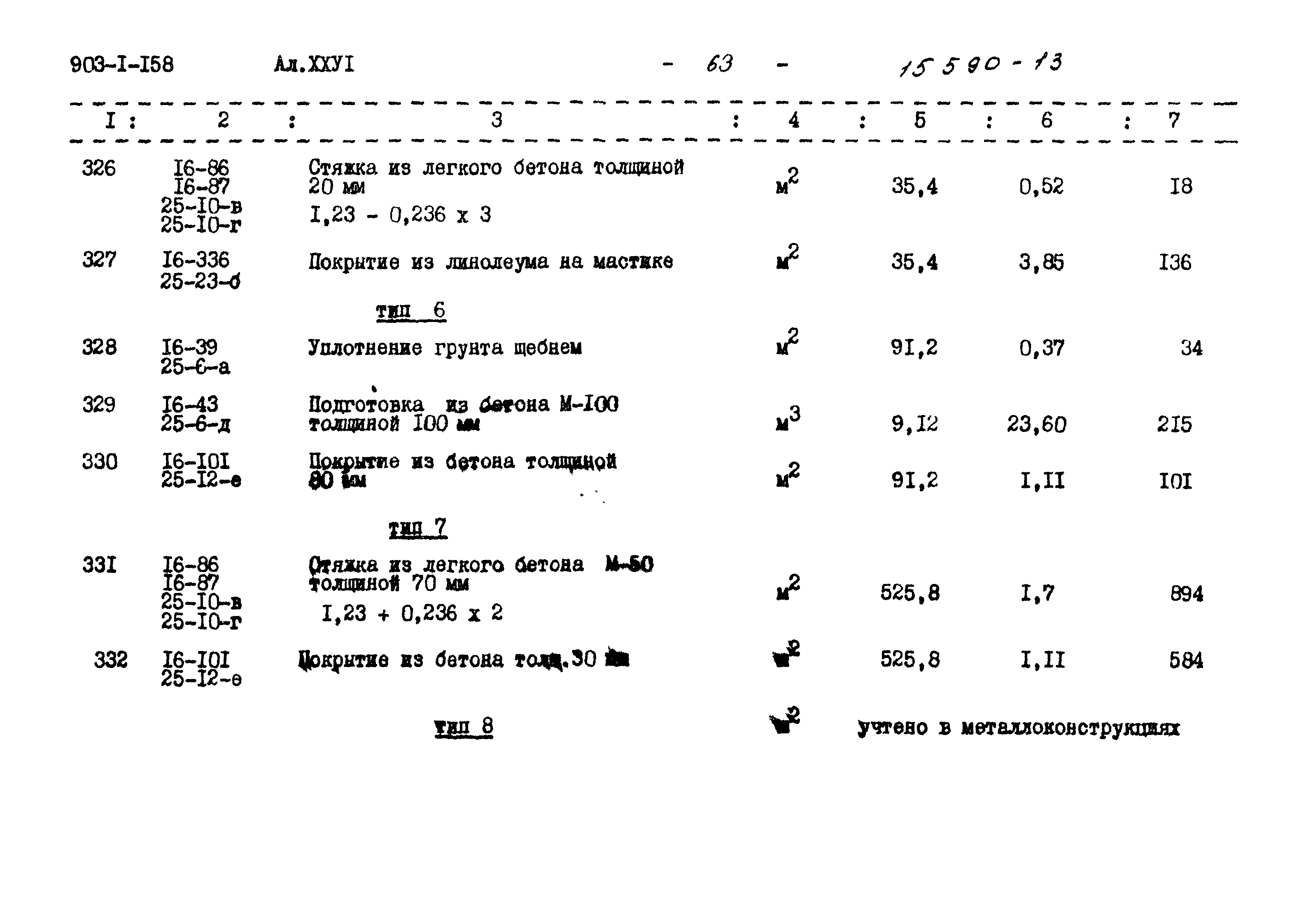 Типовой проект 903-1-158