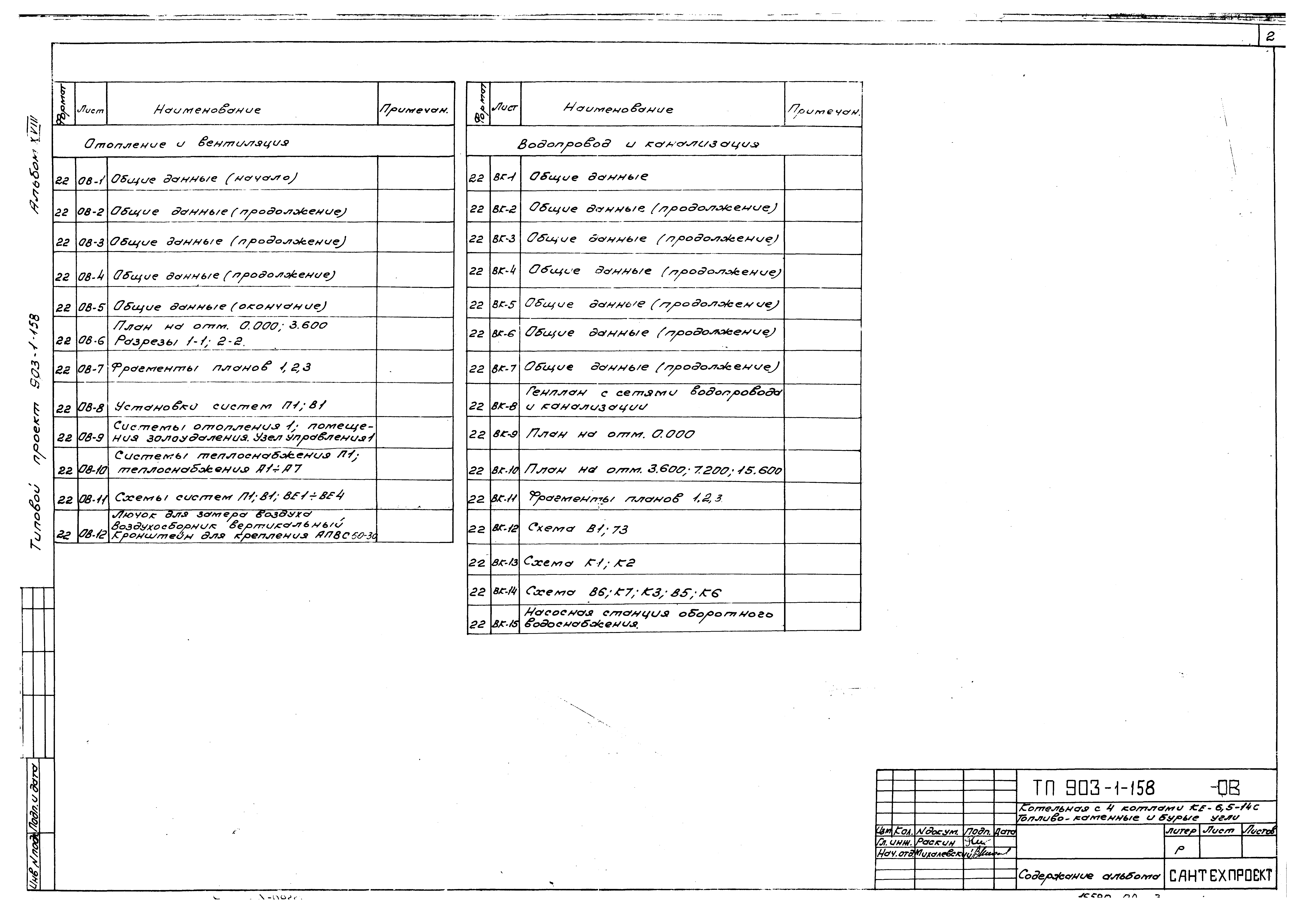 Типовой проект 903-1-158