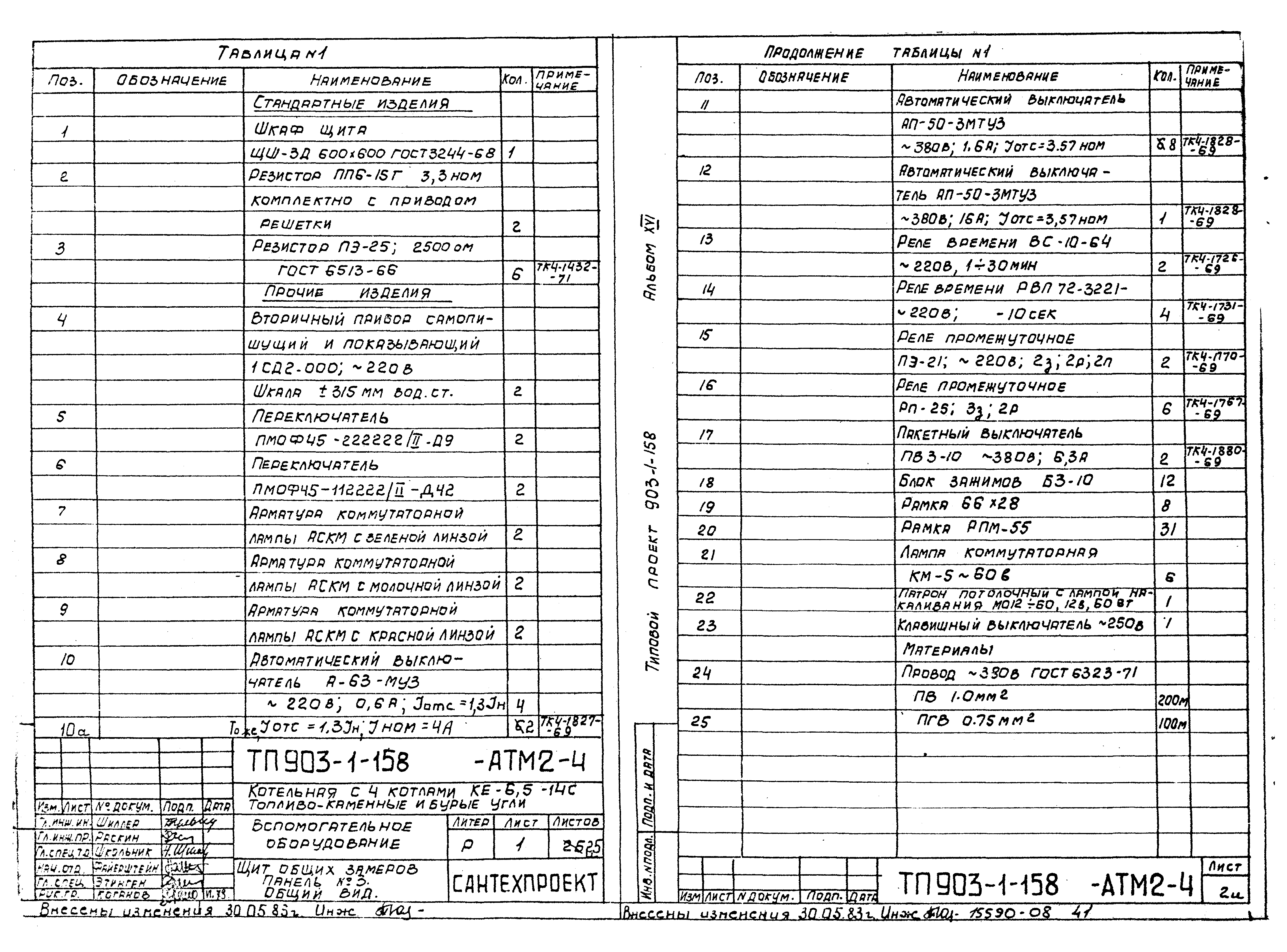 Типовой проект 903-1-158