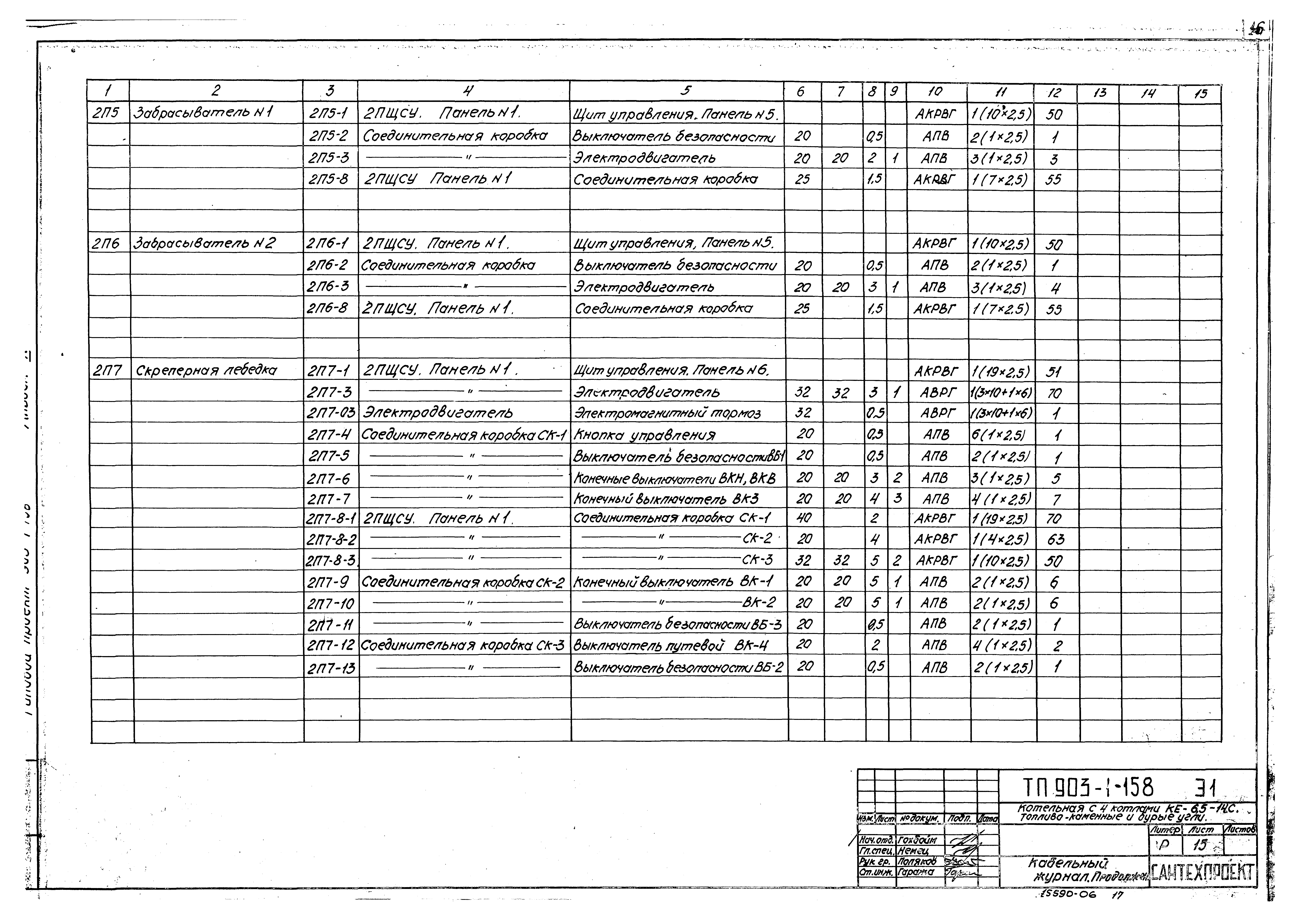 Типовой проект 903-1-158