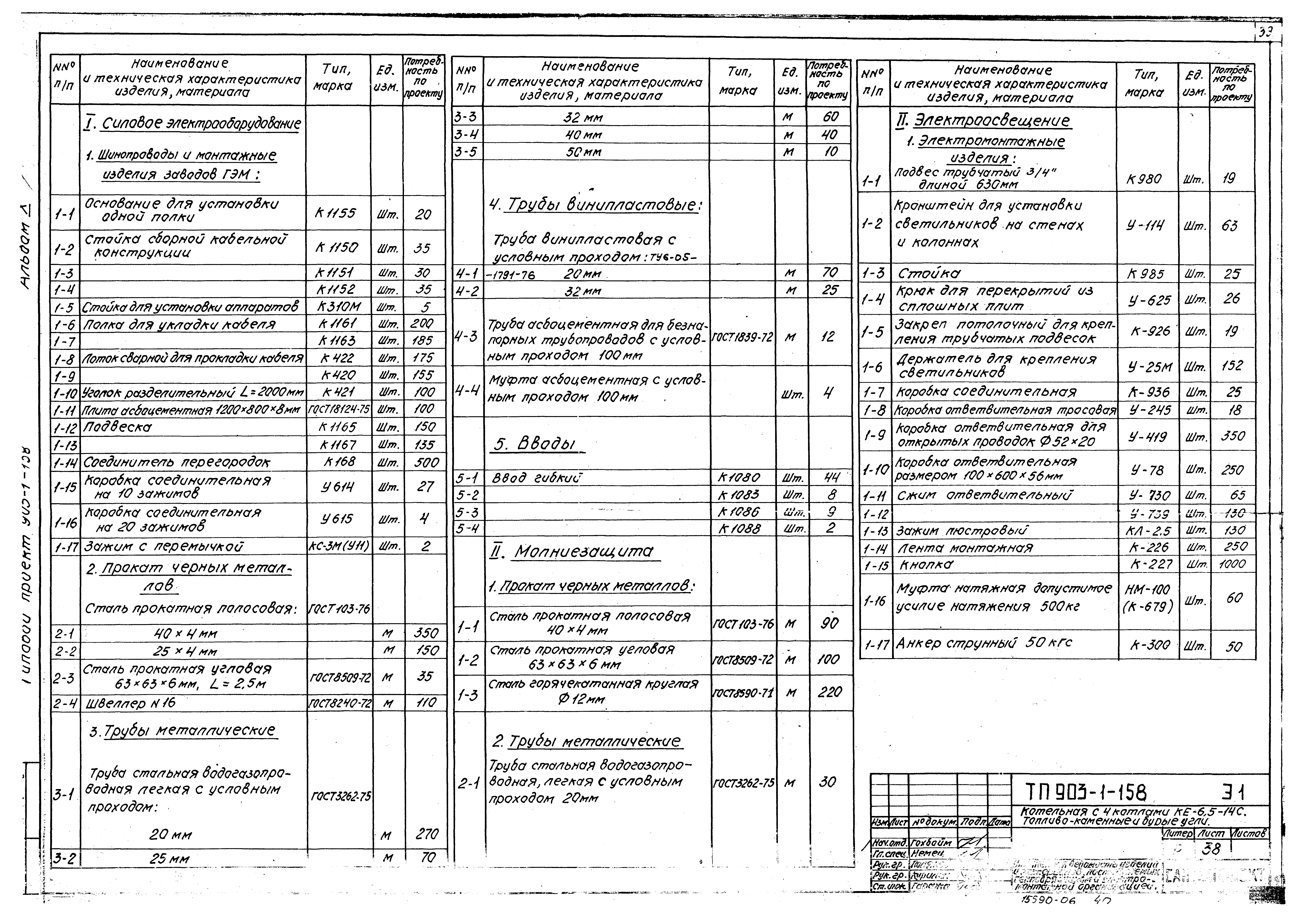 Типовой проект 903-1-158