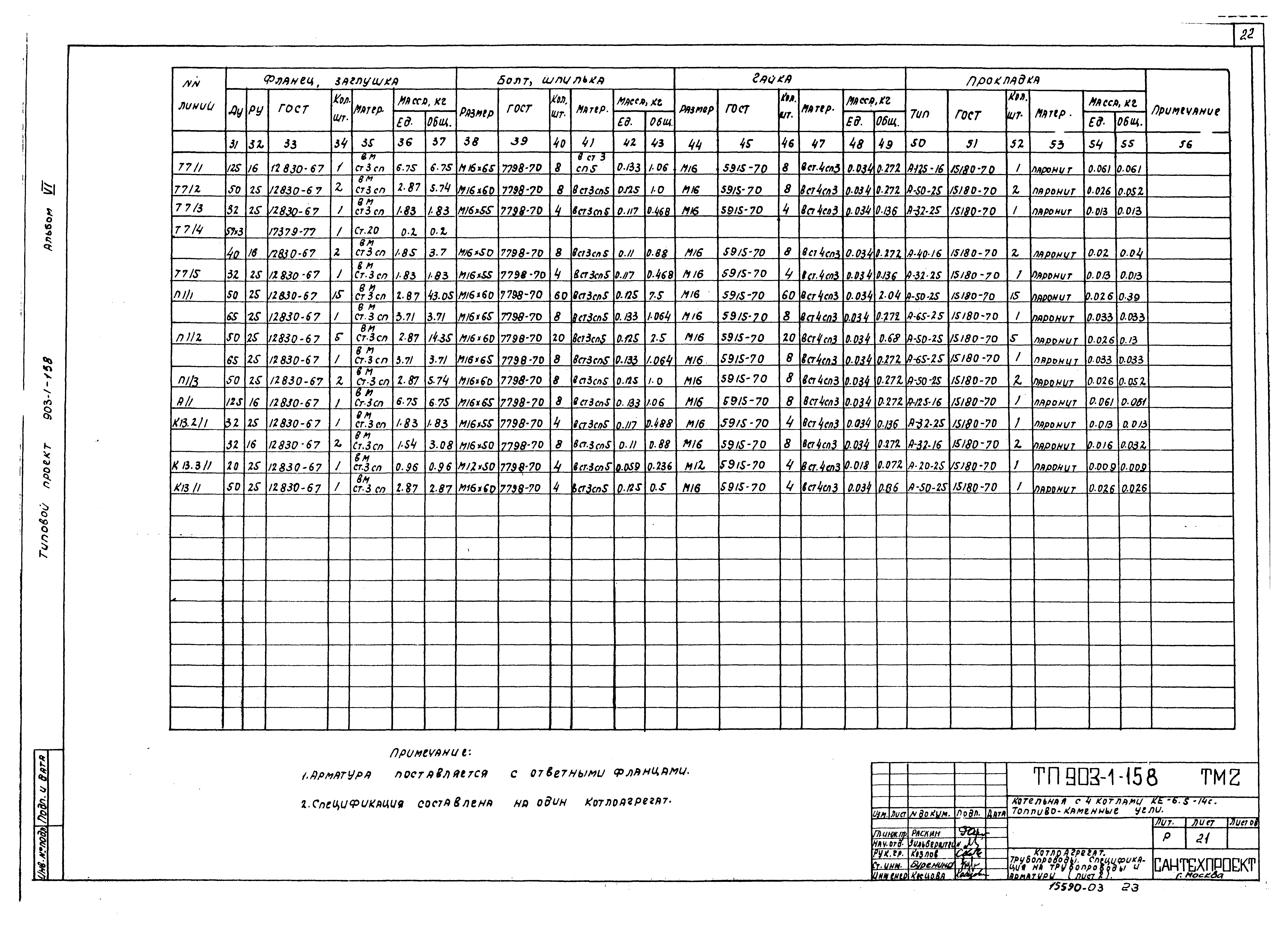 Типовой проект 903-1-158