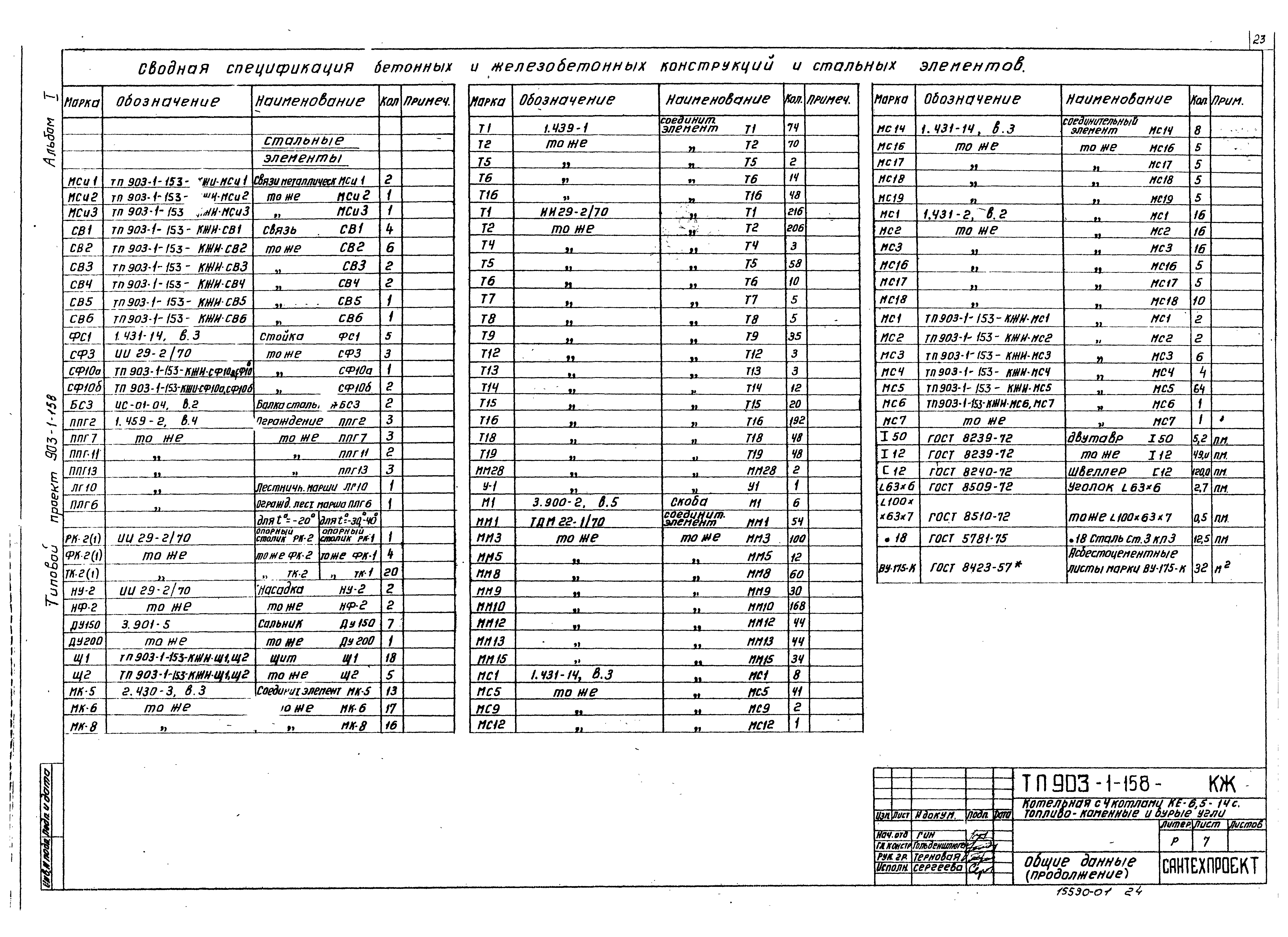 Типовой проект 903-1-158
