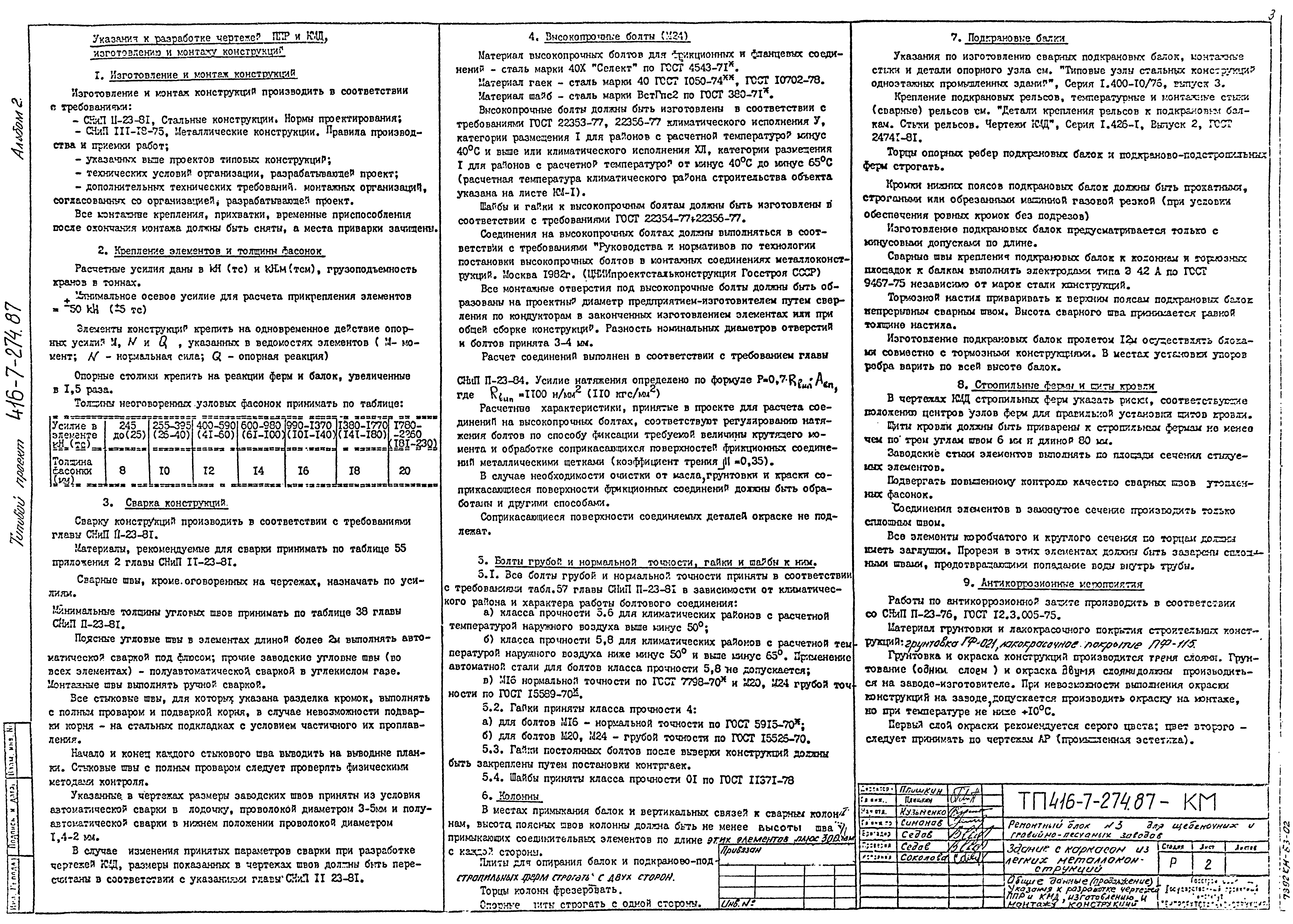 Типовой проект 416-7-274.87
