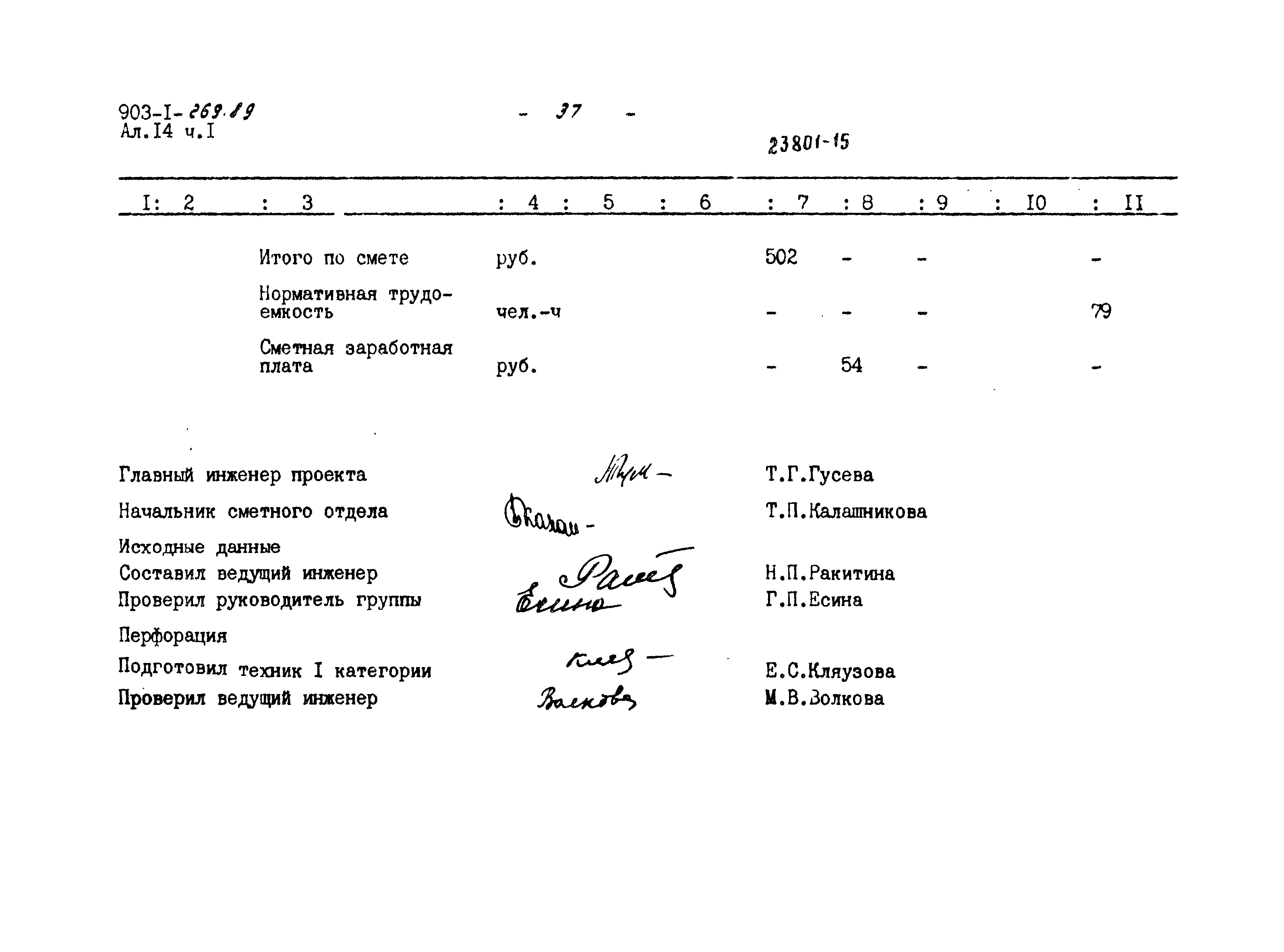 Типовой проект 903-1-269.89