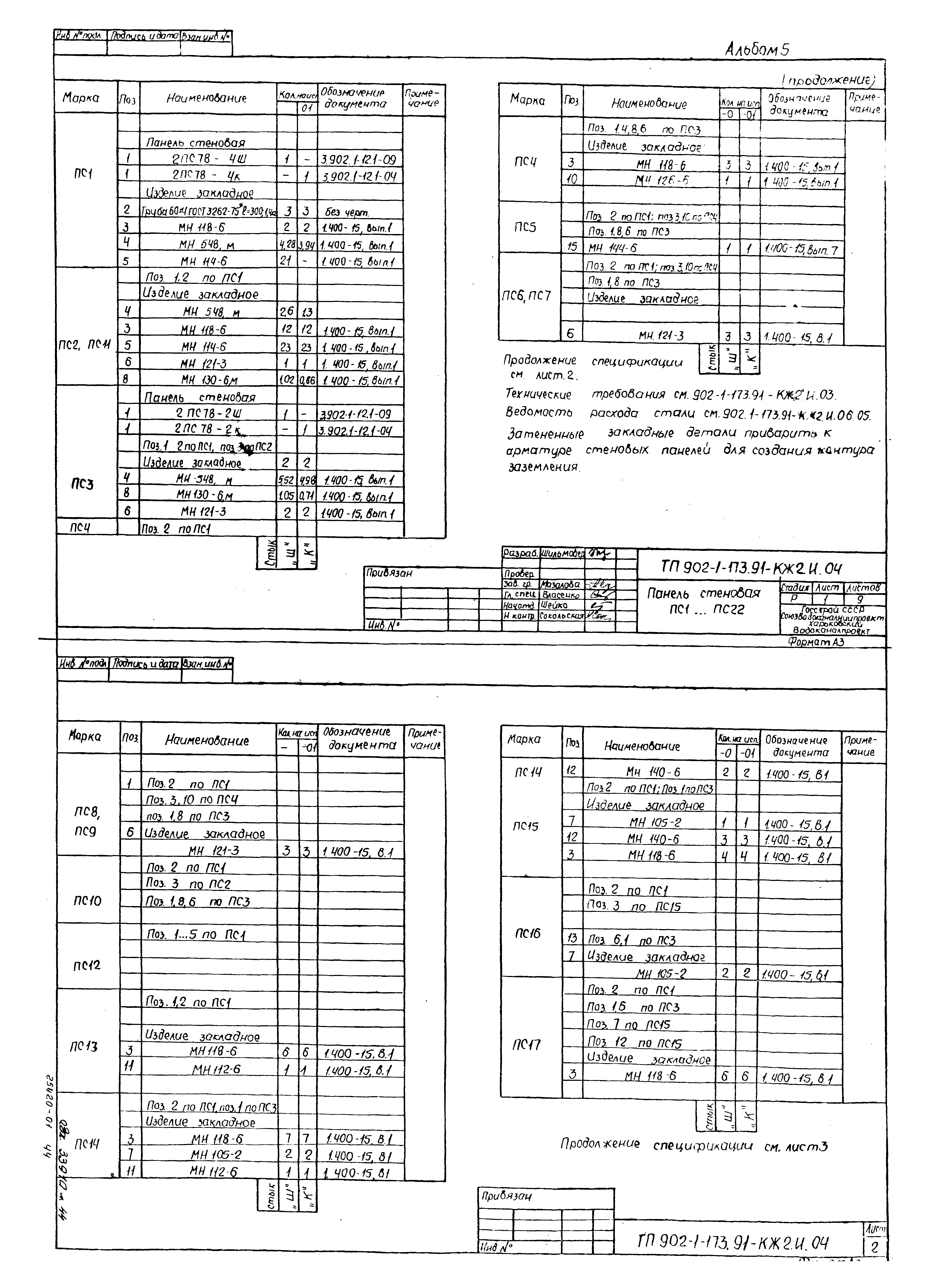 Типовой проект 902-1-173.91