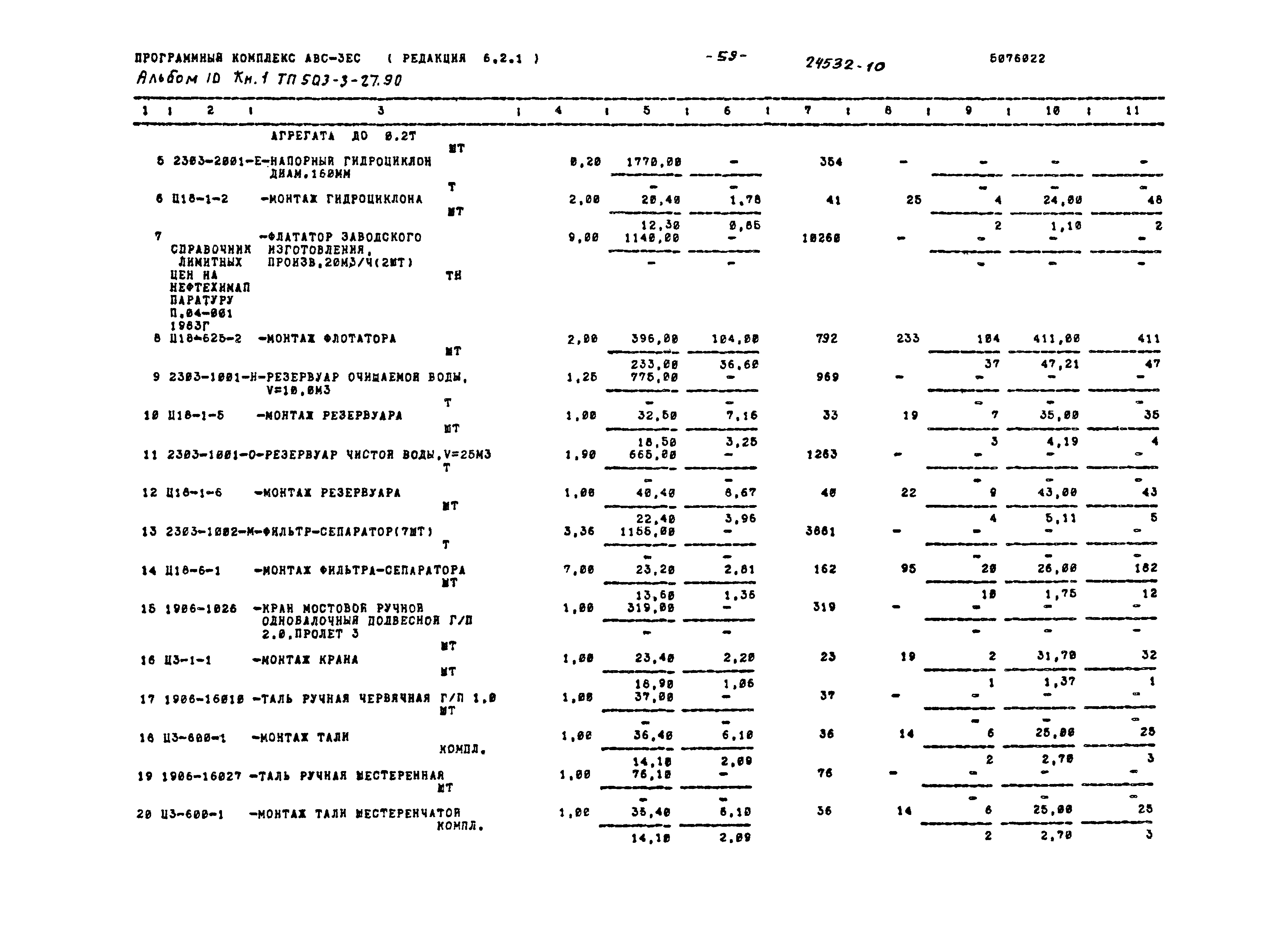Типовой проект 503-3-27.90