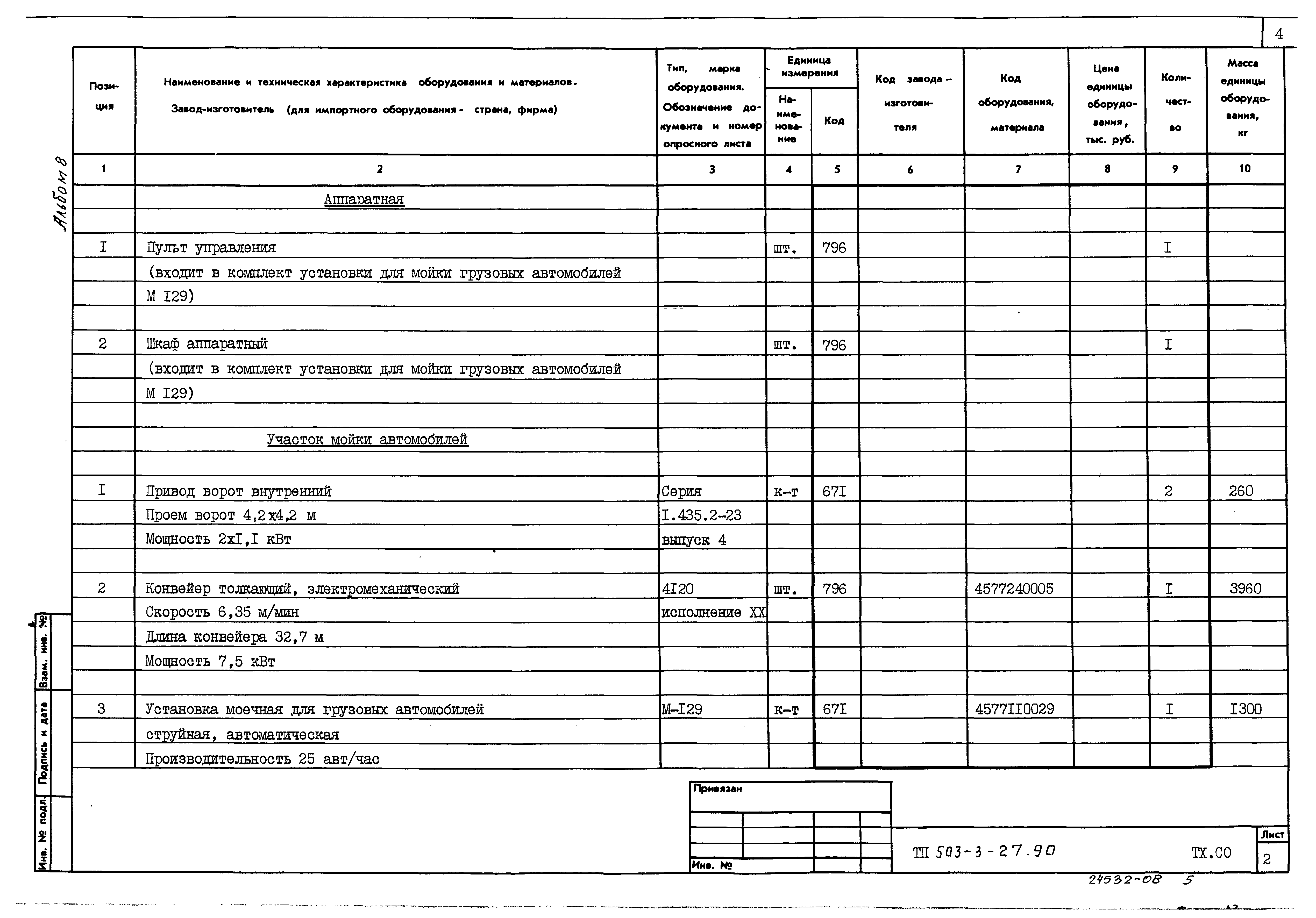 Типовой проект 503-3-27.90