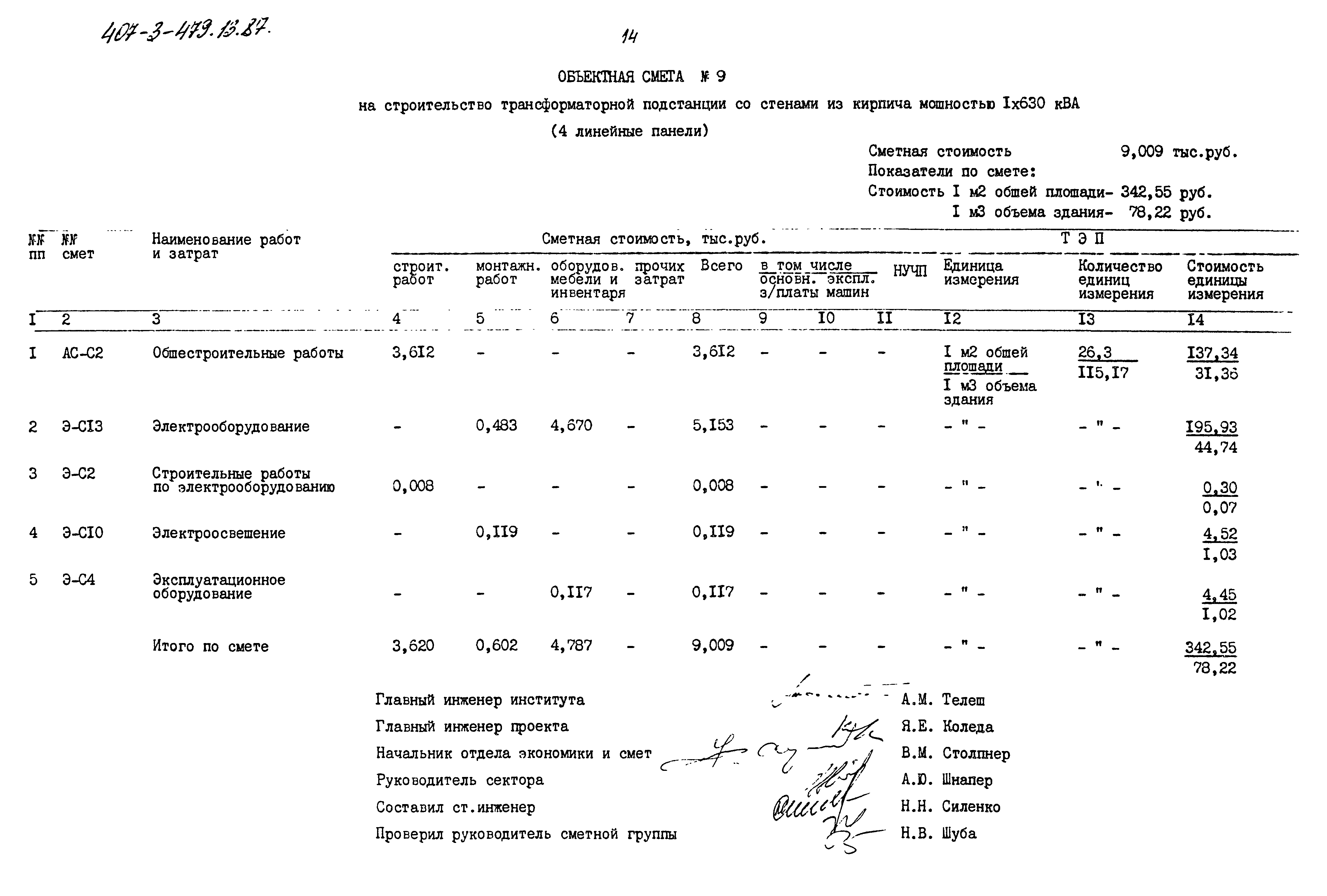 Типовой проект 407-3-479.13.87