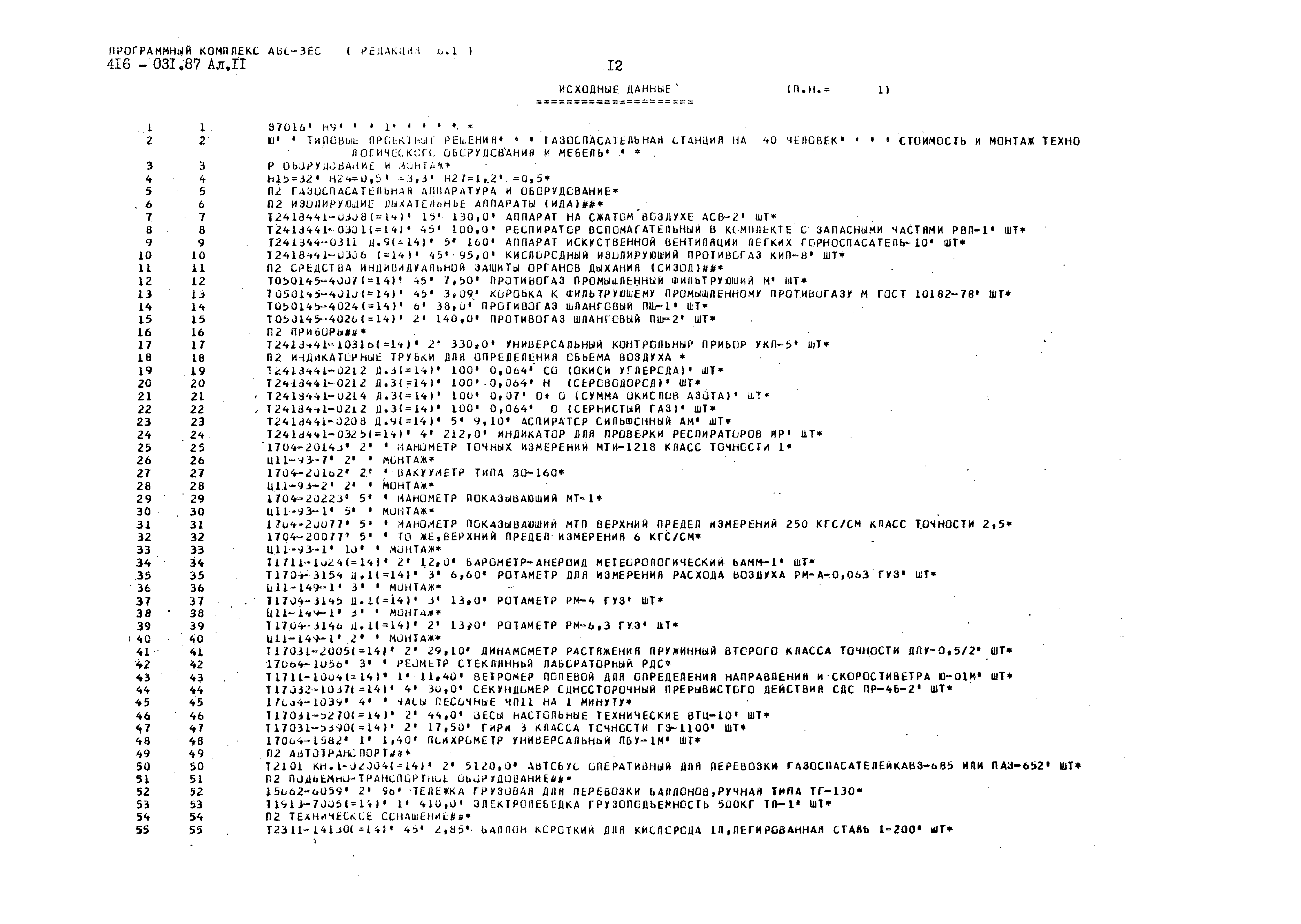 Типовые проектные решения 416-9-031.87