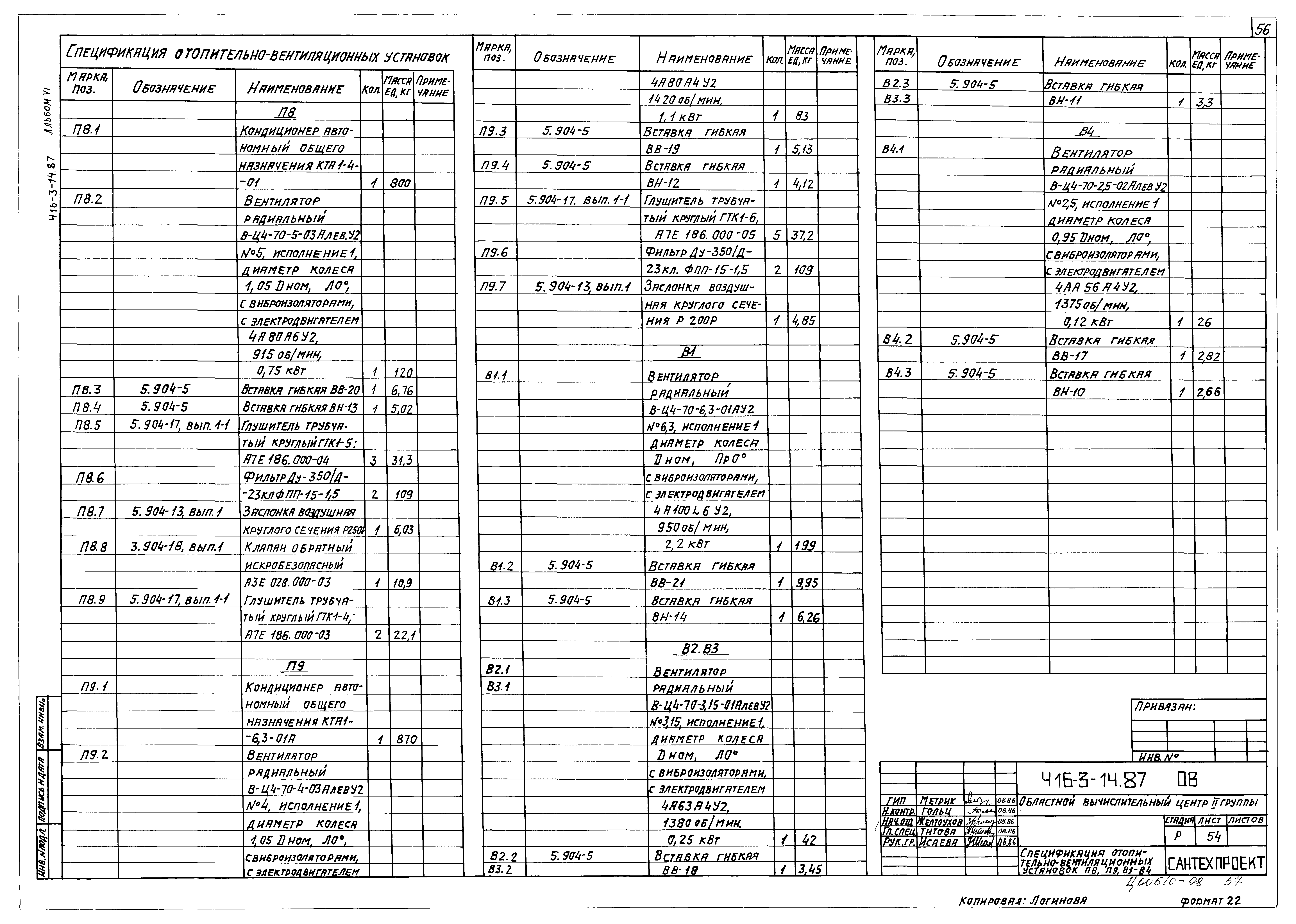 Типовой проект 416-3-14.87