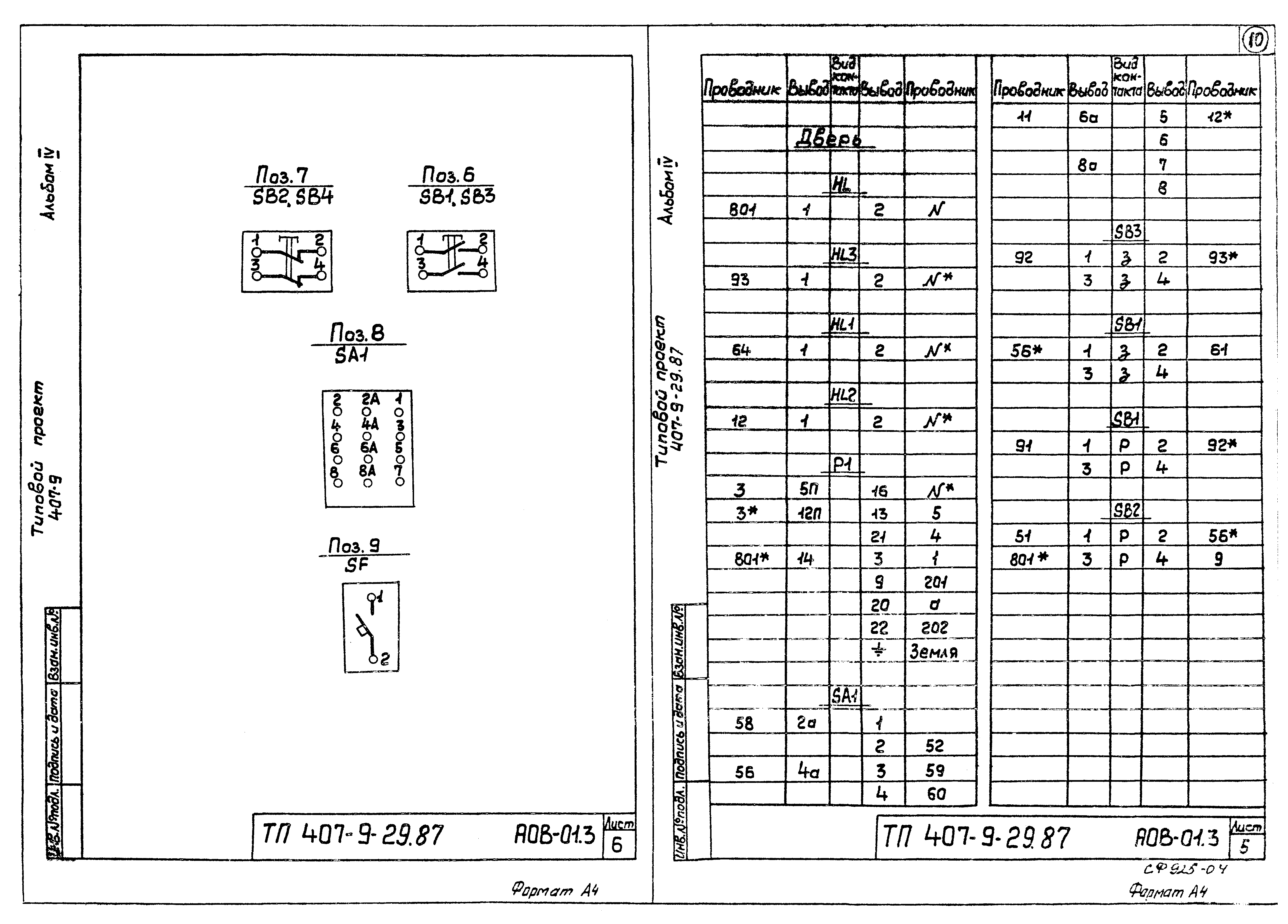 Типовой проект 407-9-29.87