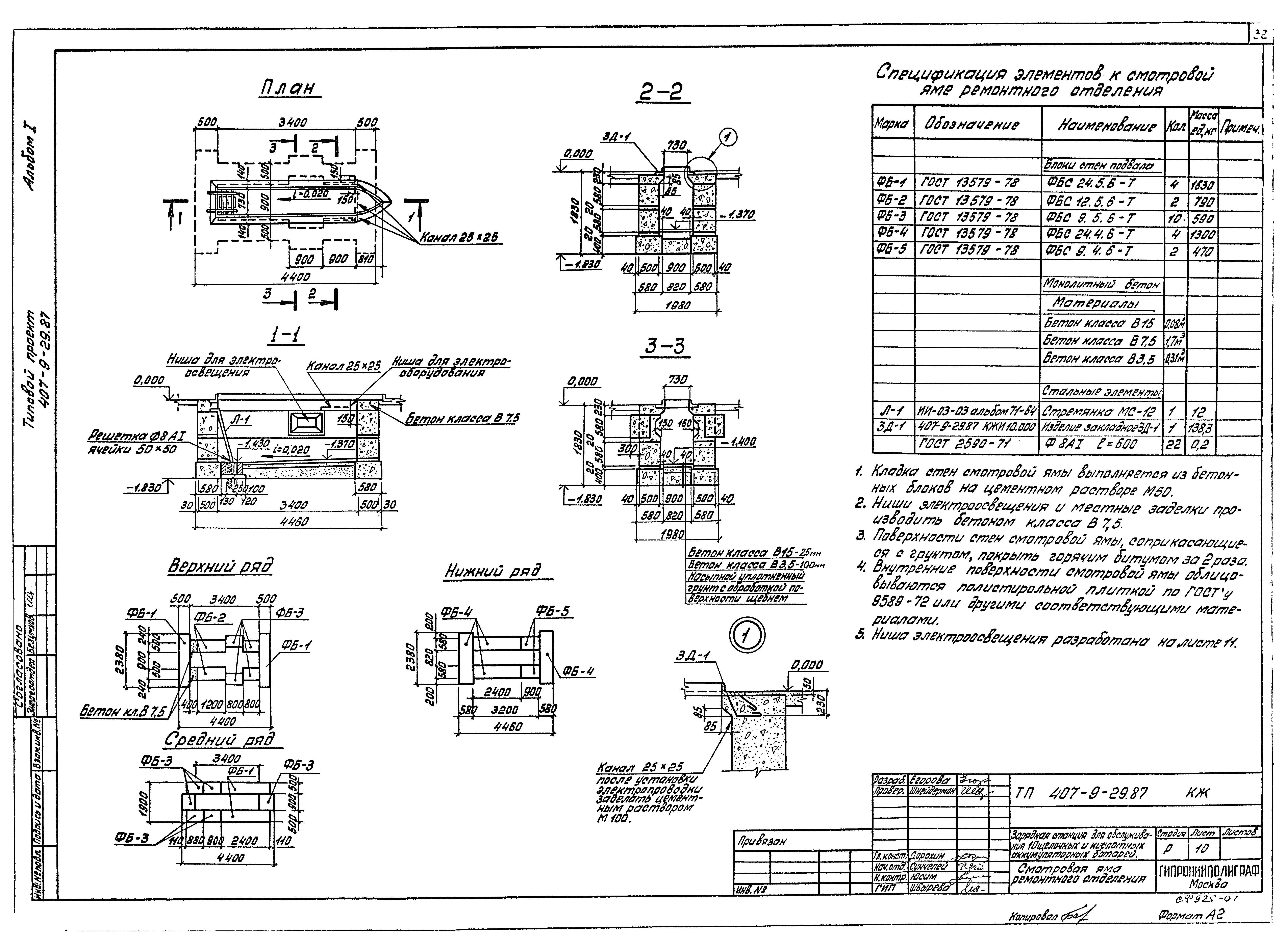 Типовой проект 407-9-29.87