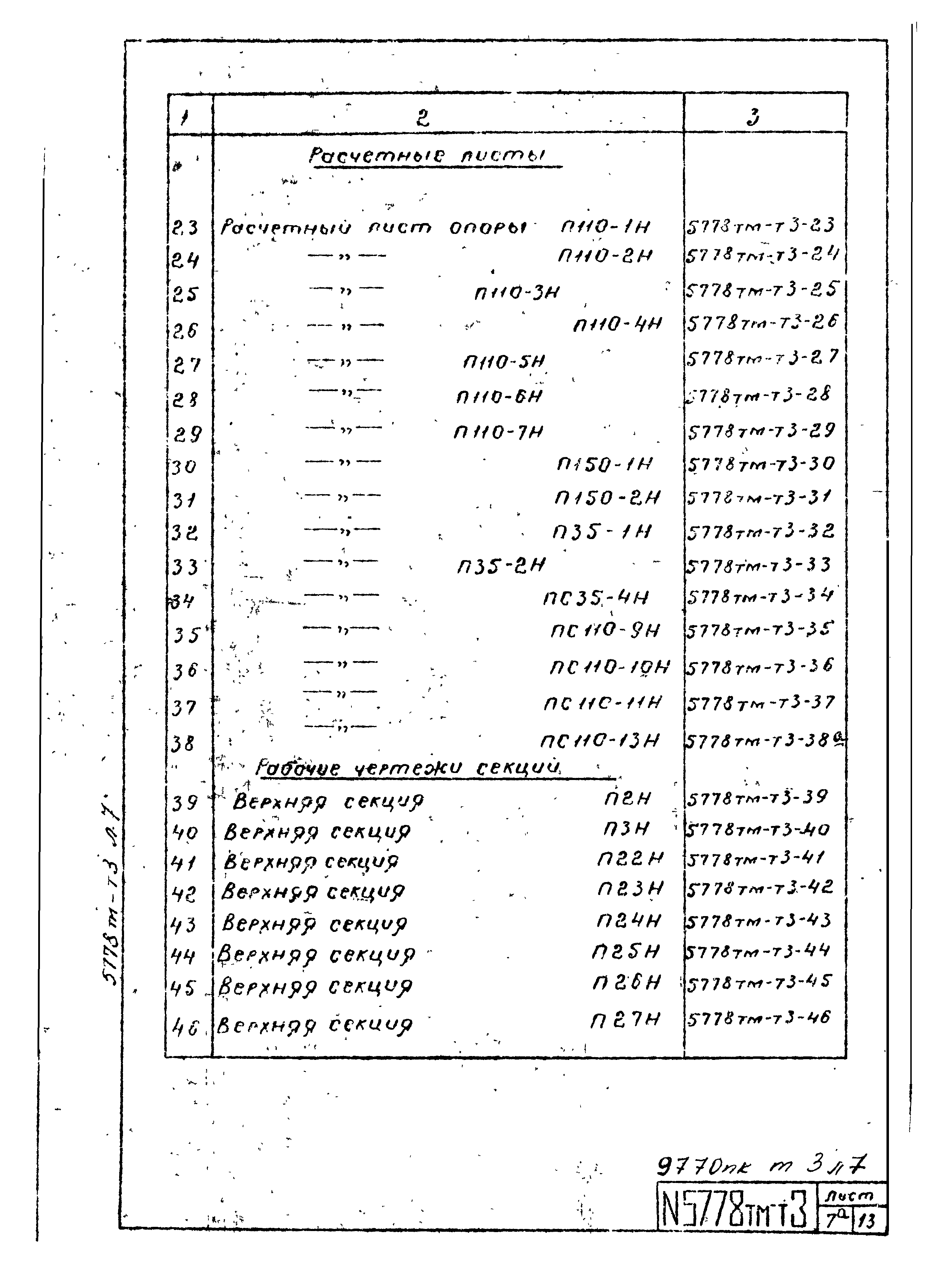 Типовой проект 5778тм