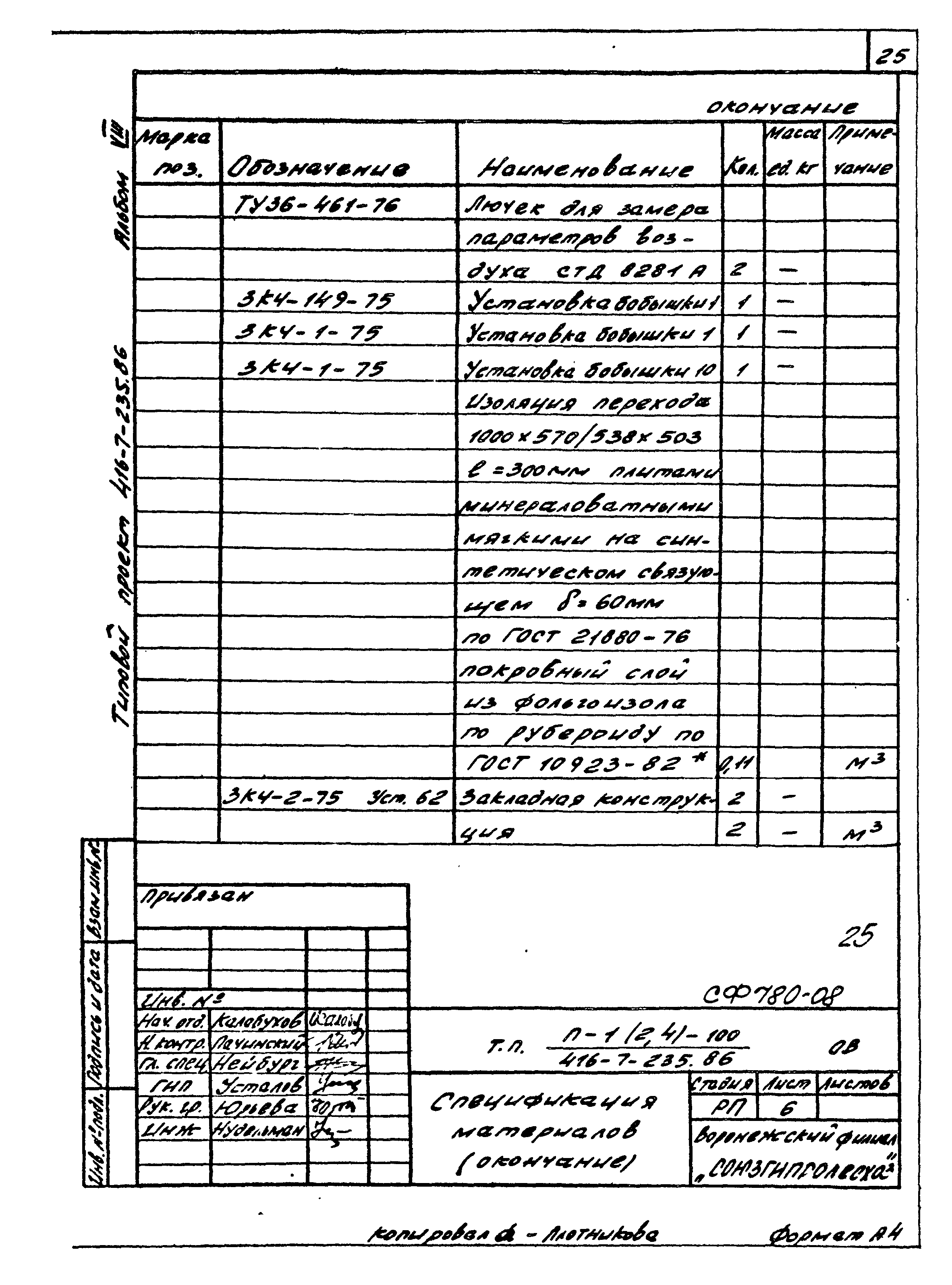 Типовой проект 416-7-235.86