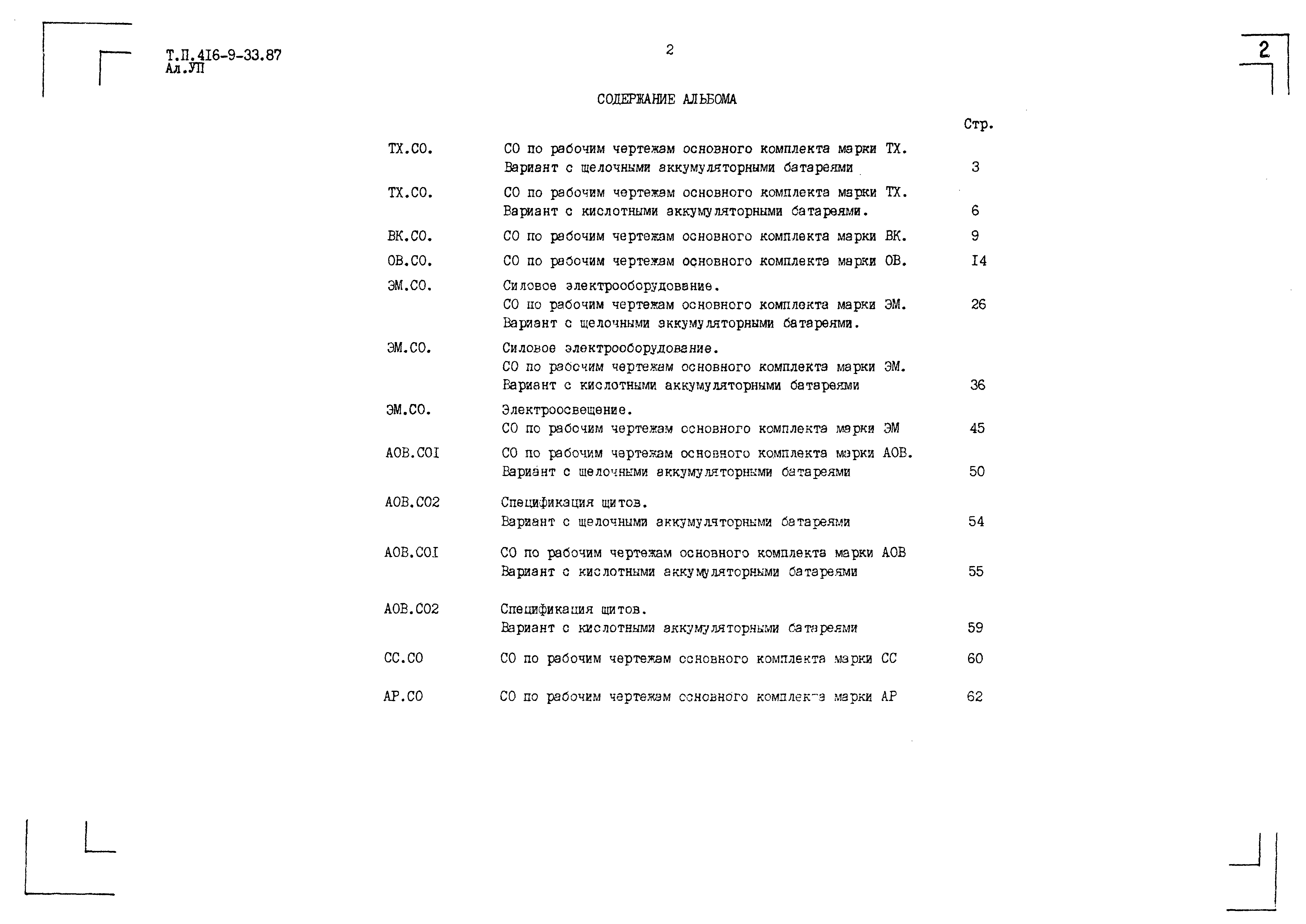 Типовой проект 416-9-33.87