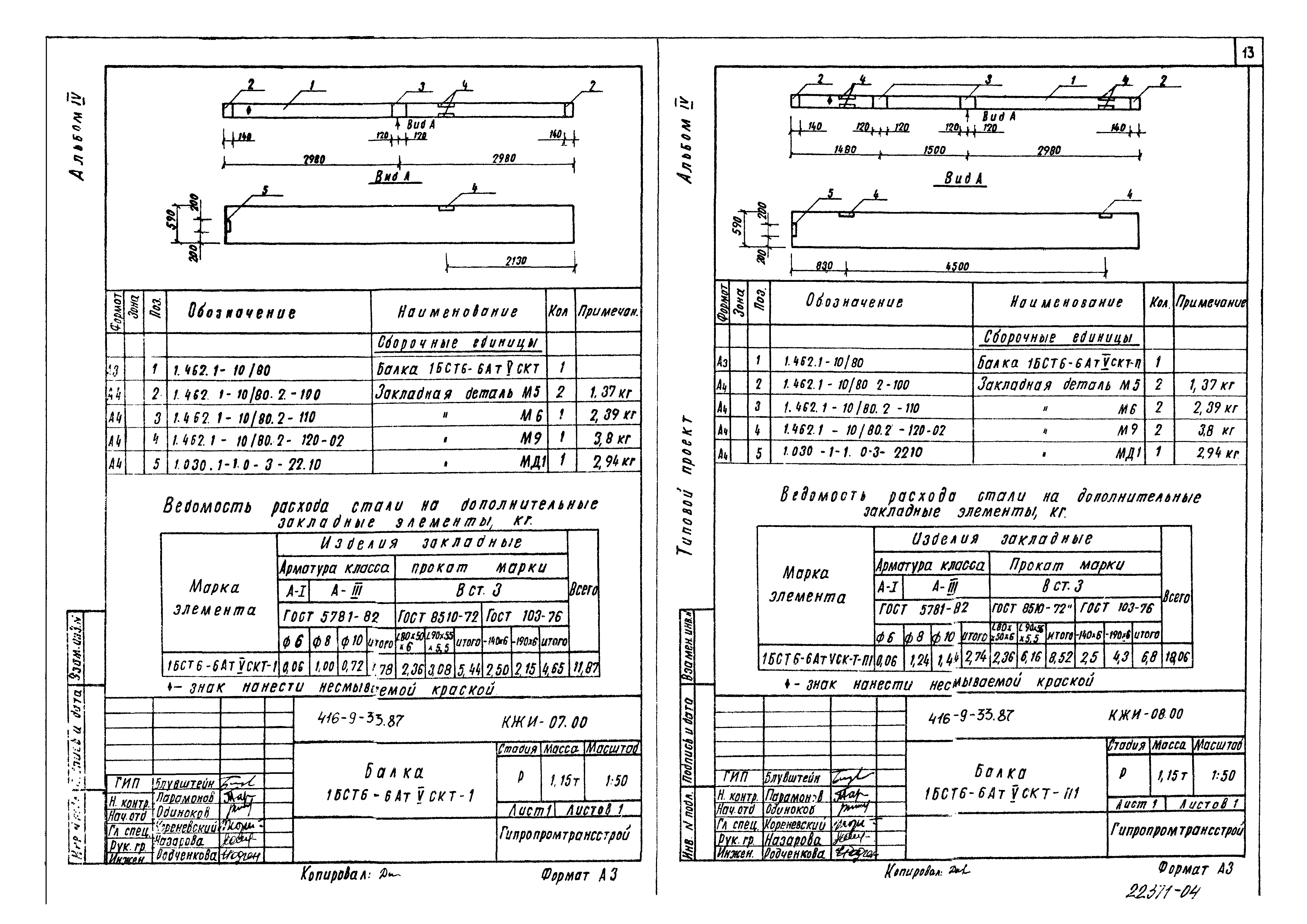 Типовой проект 416-9-33.87