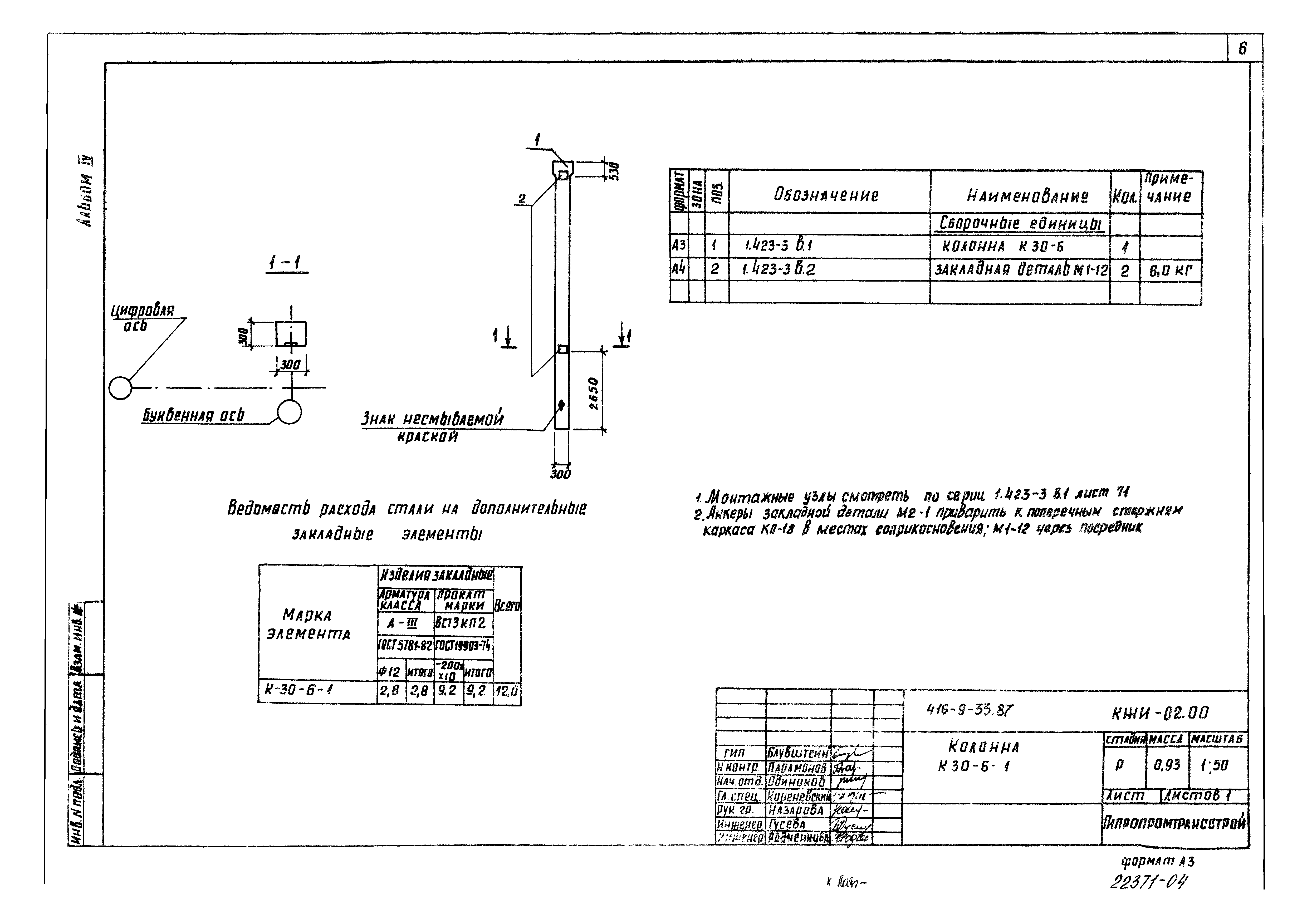 Типовой проект 416-9-33.87