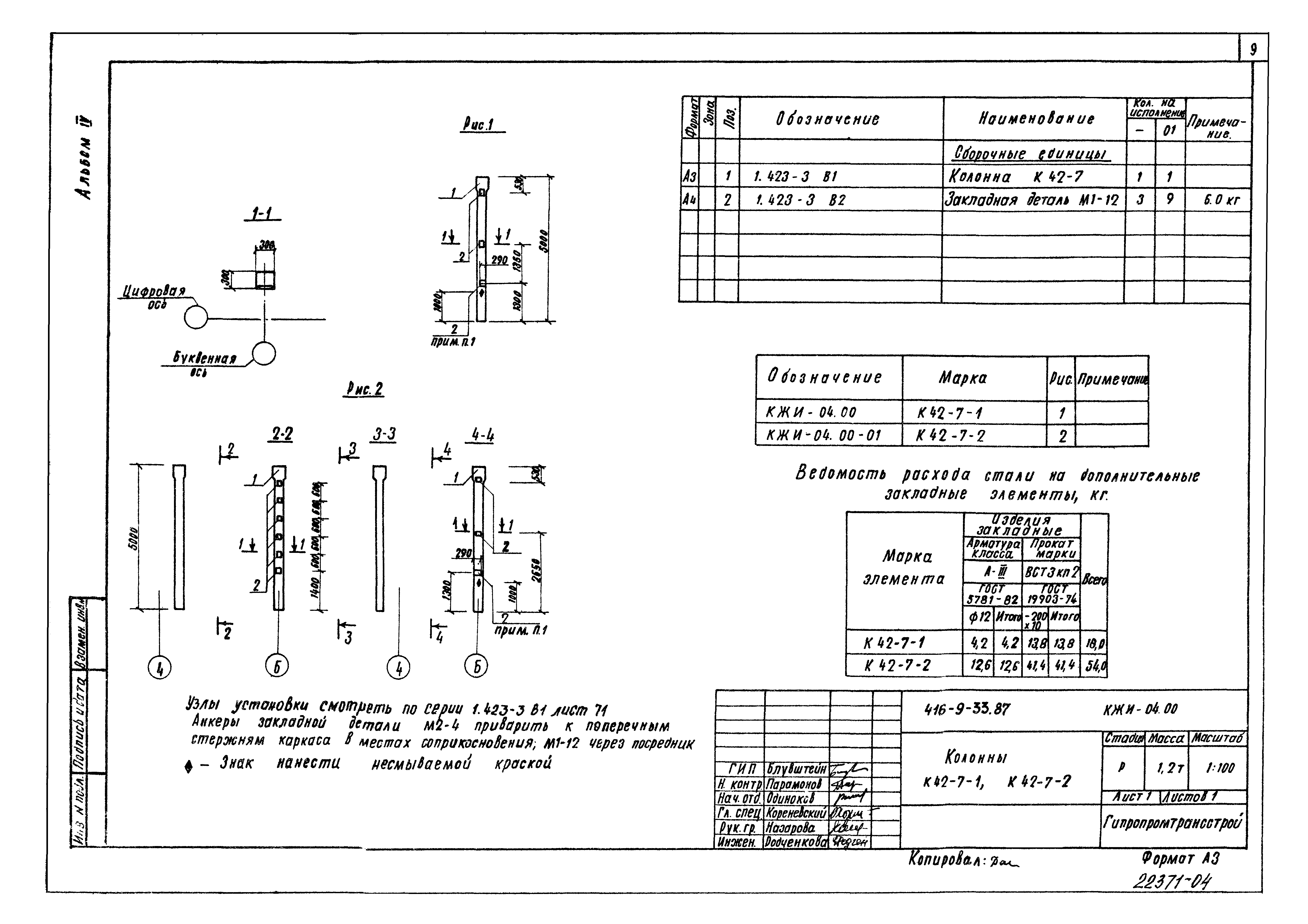 Типовой проект 416-9-33.87