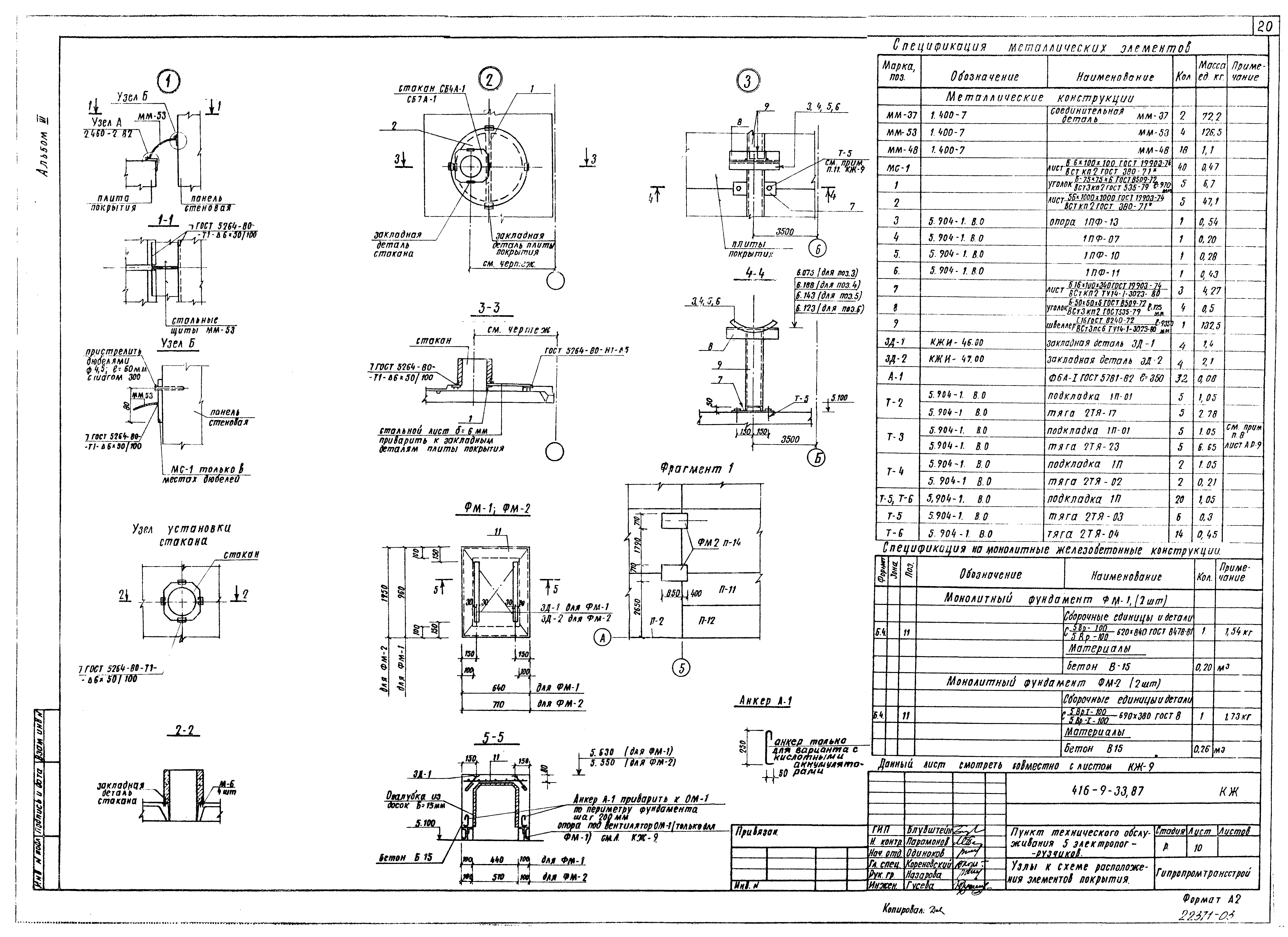 Типовой проект 416-9-33.87