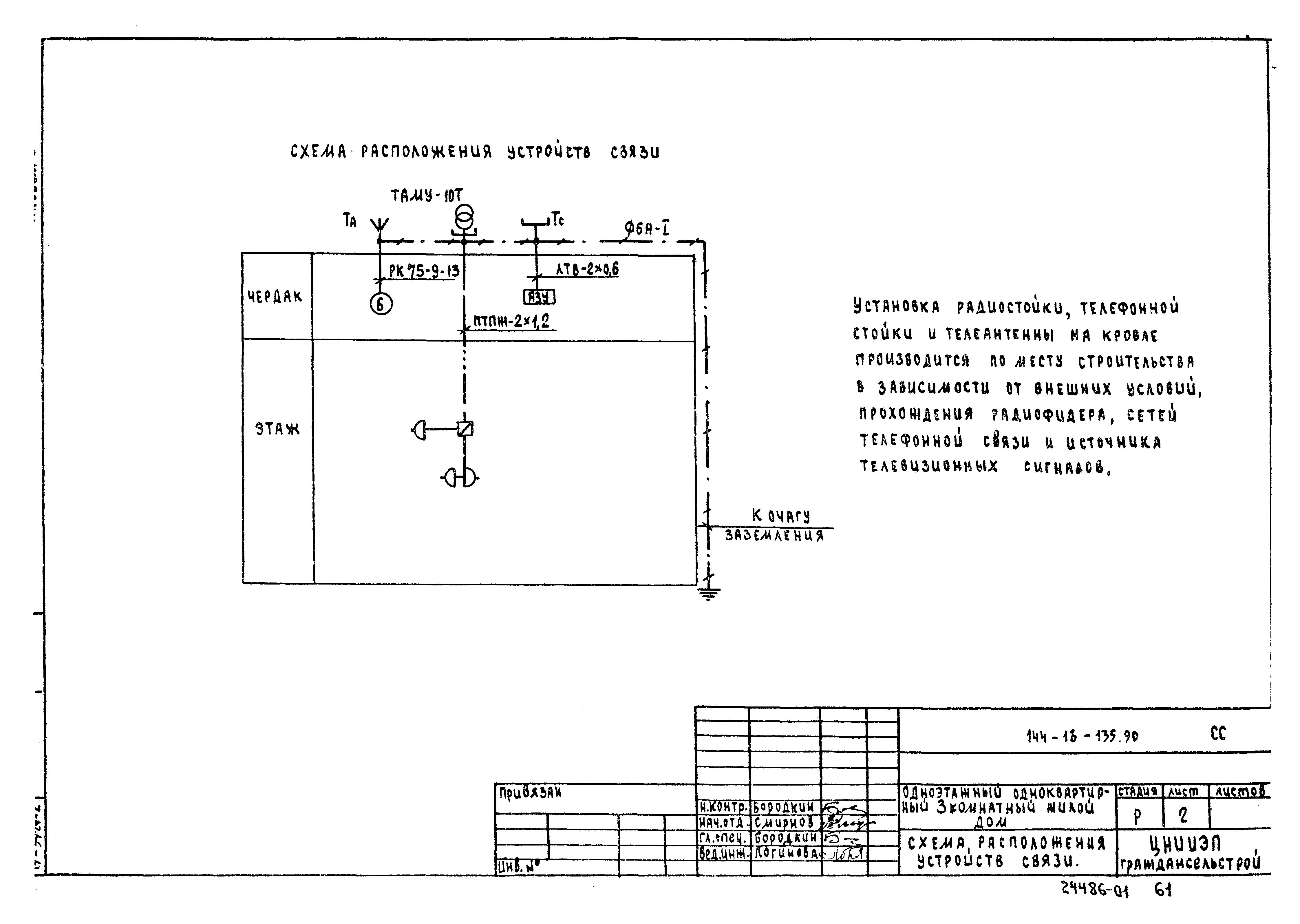 Скачать Типовой проект 144-16-135.90 Альбом I. Архитектурно-строительные  решения. Отопление и вентиляция. Водопровод и канализация.  Электрооборудование. Связь и сигнализация. Газоснабжение