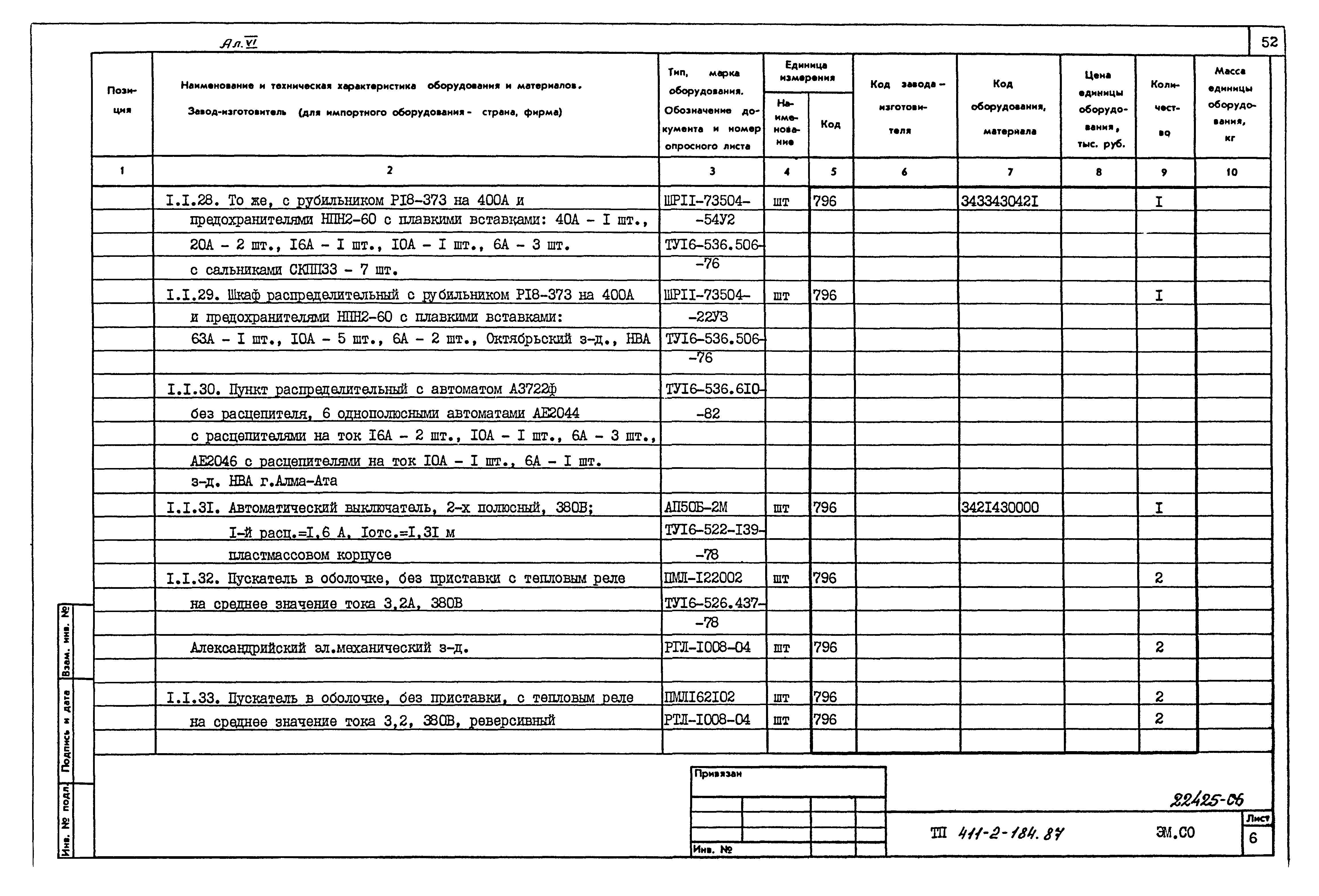 Типовой проект 411-2-184.87
