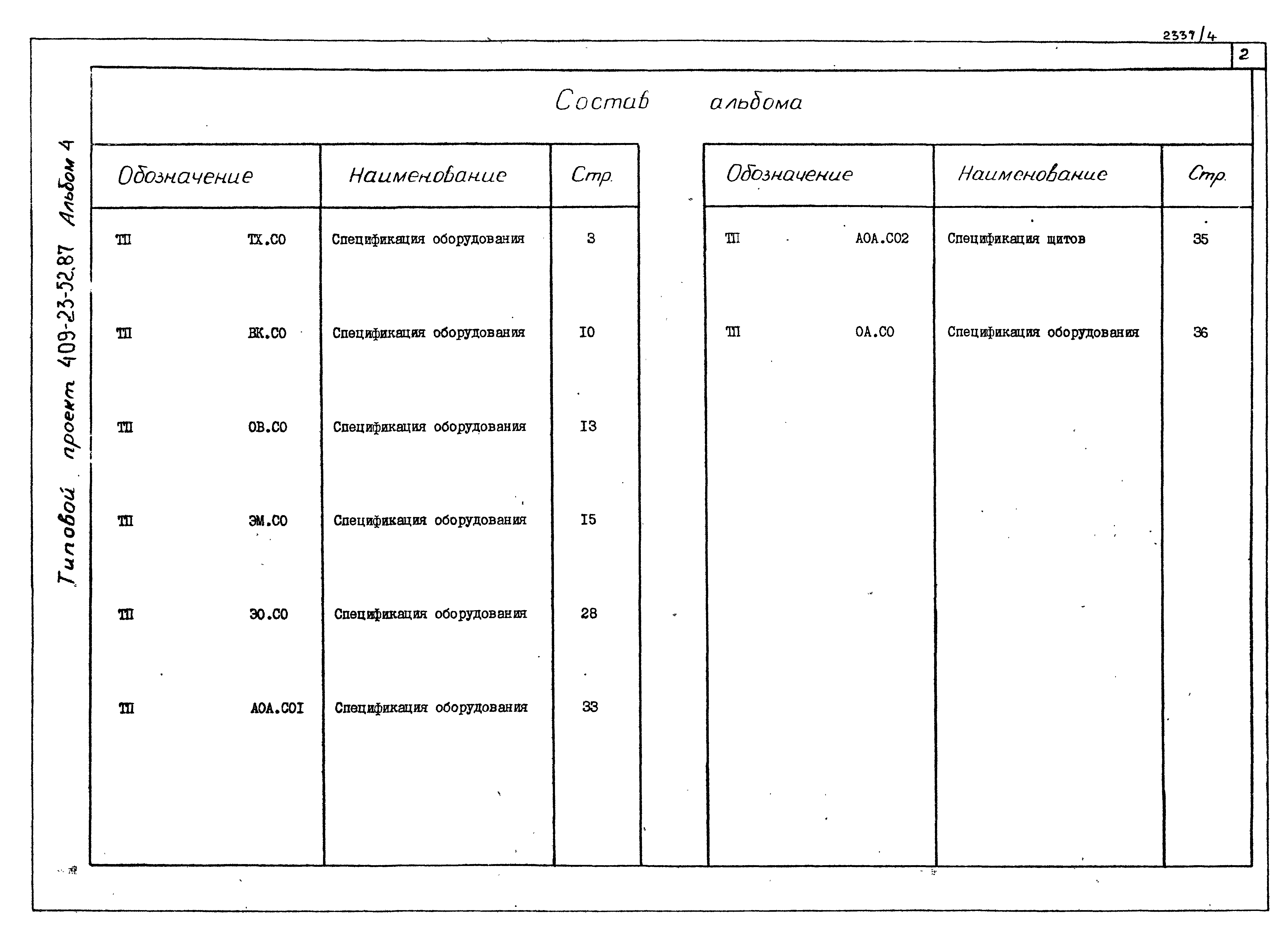 Типовой проект 409-23-52.87