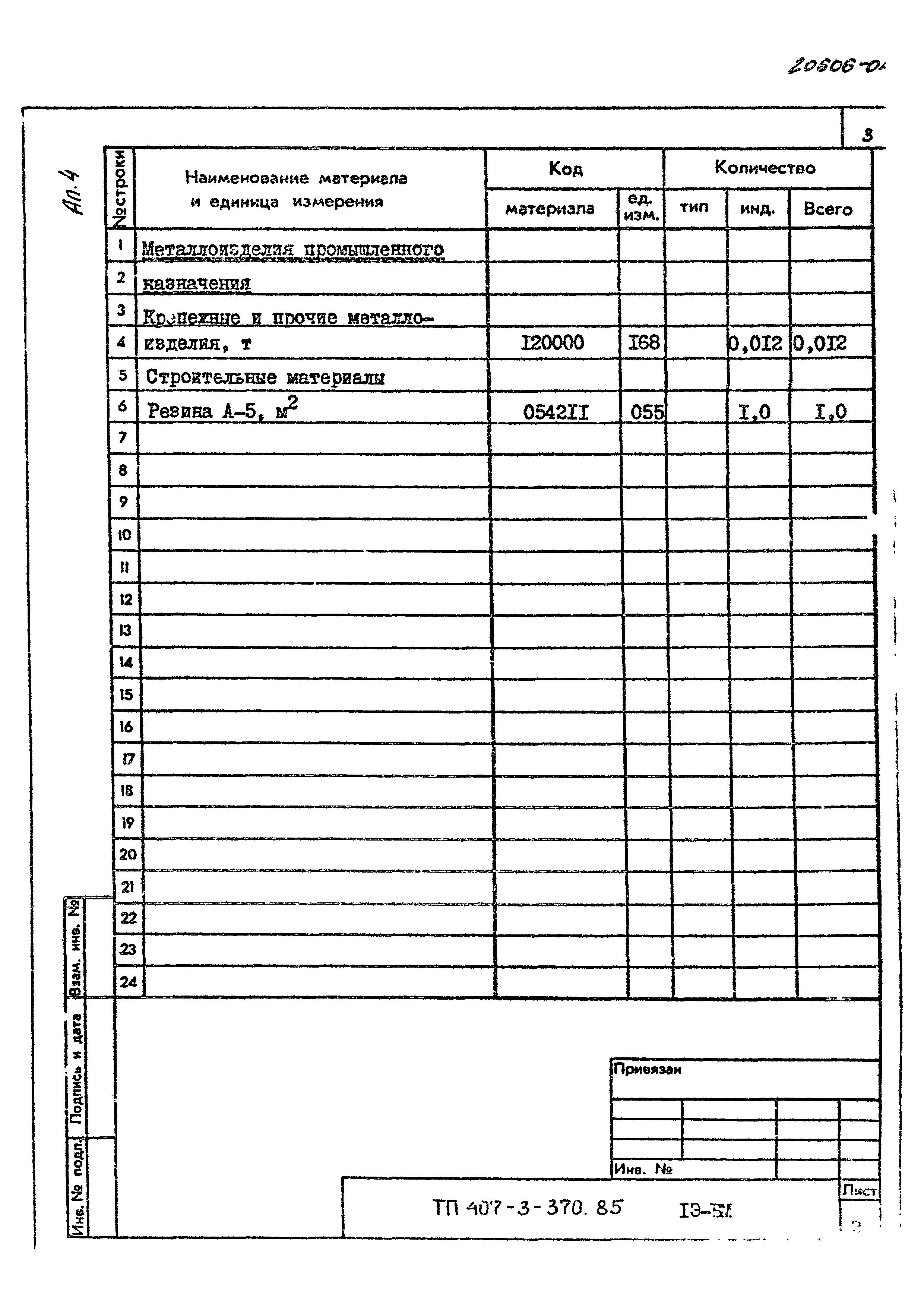 Типовой проект 407-3-370.85