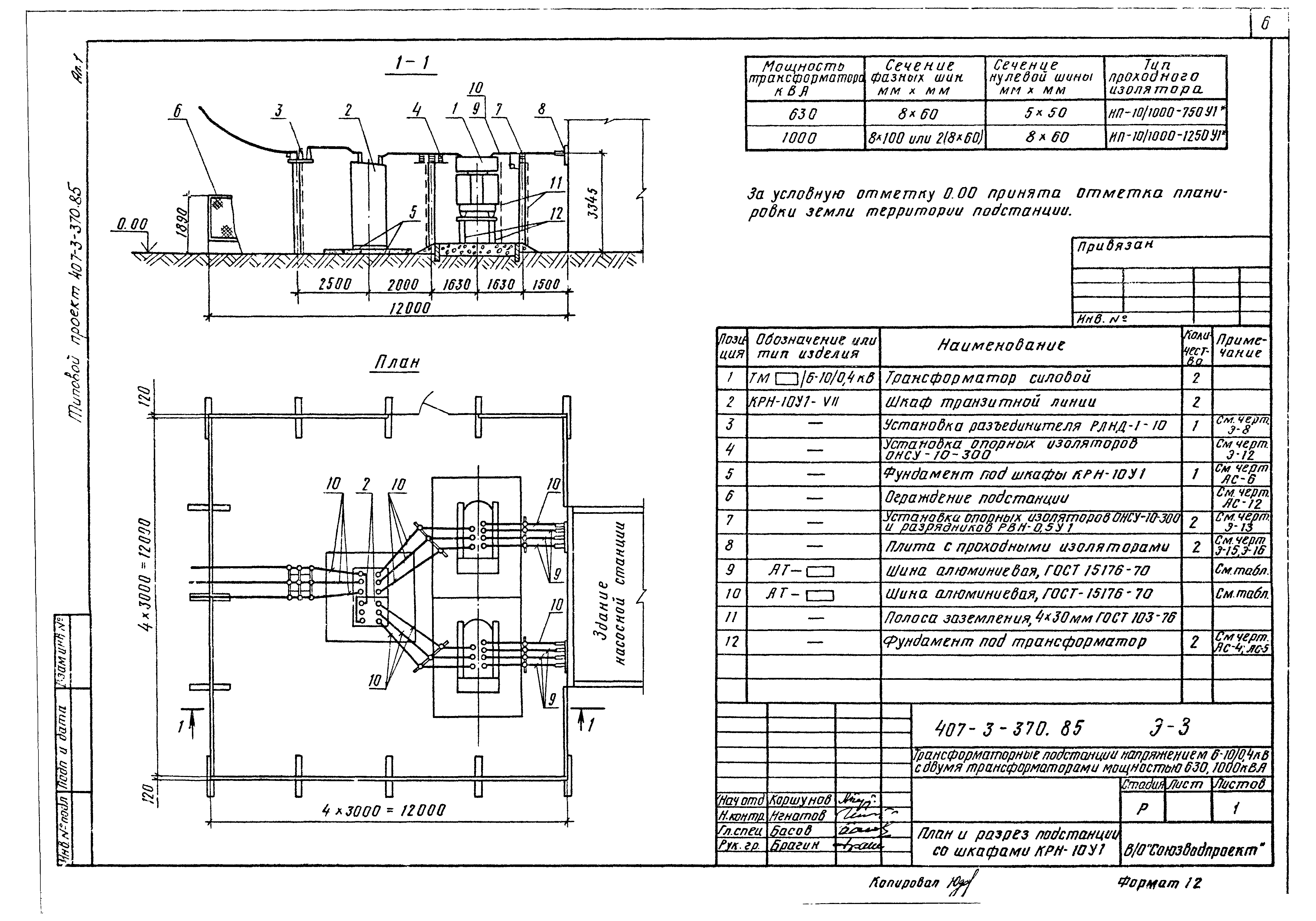 Типовой проект 407-3-370.85