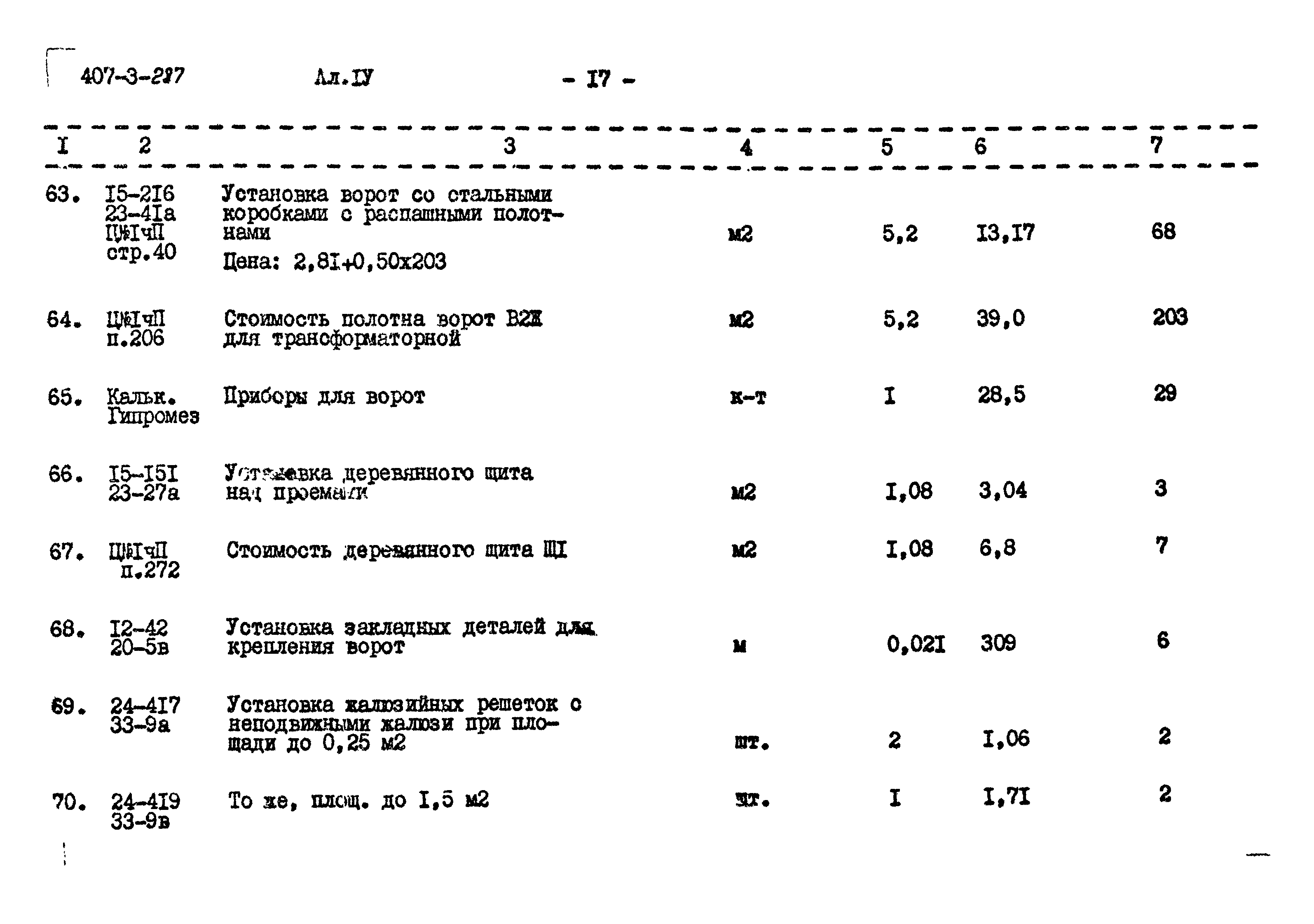 Типовой проект 407-3-287