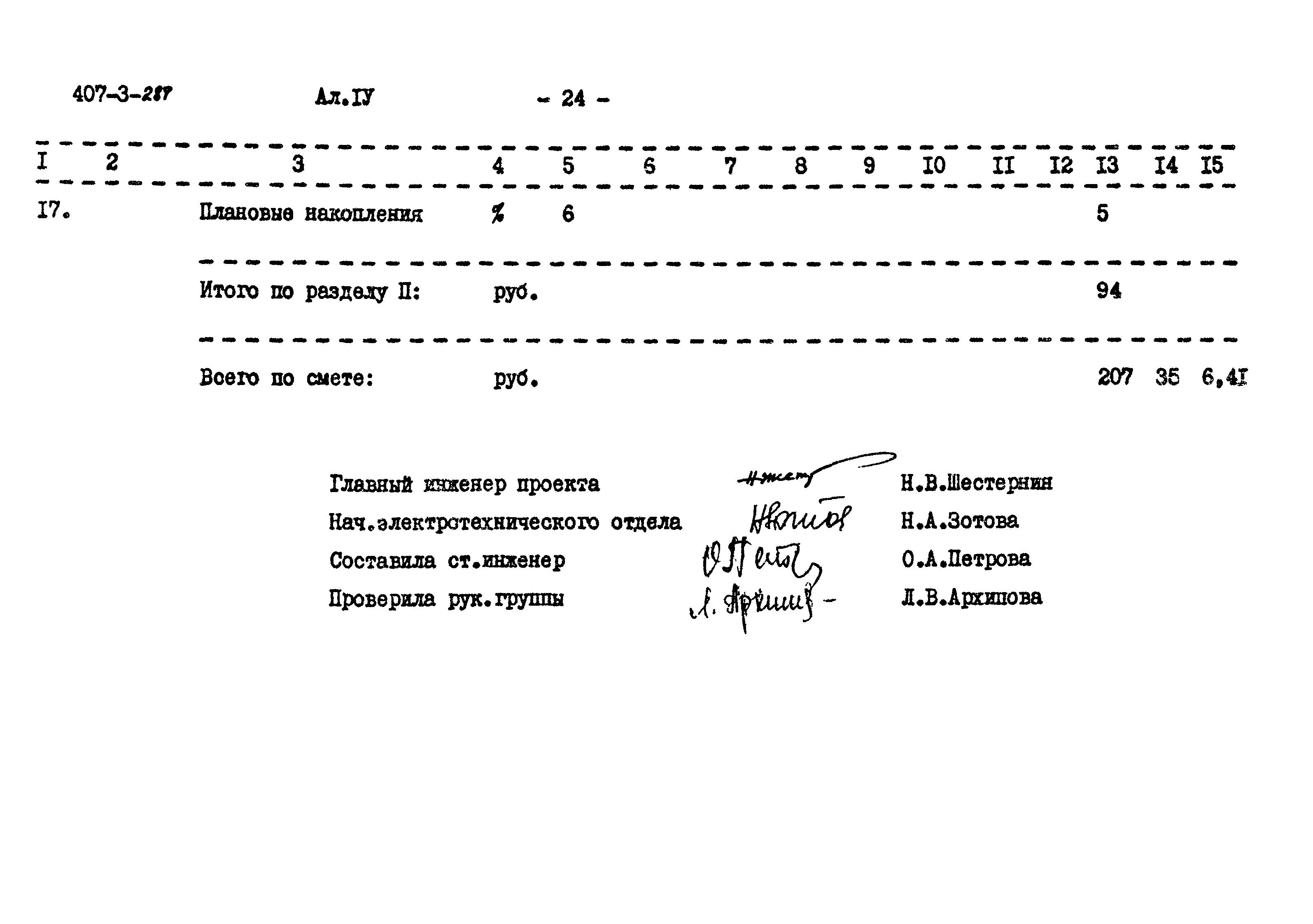 Типовой проект 407-3-287