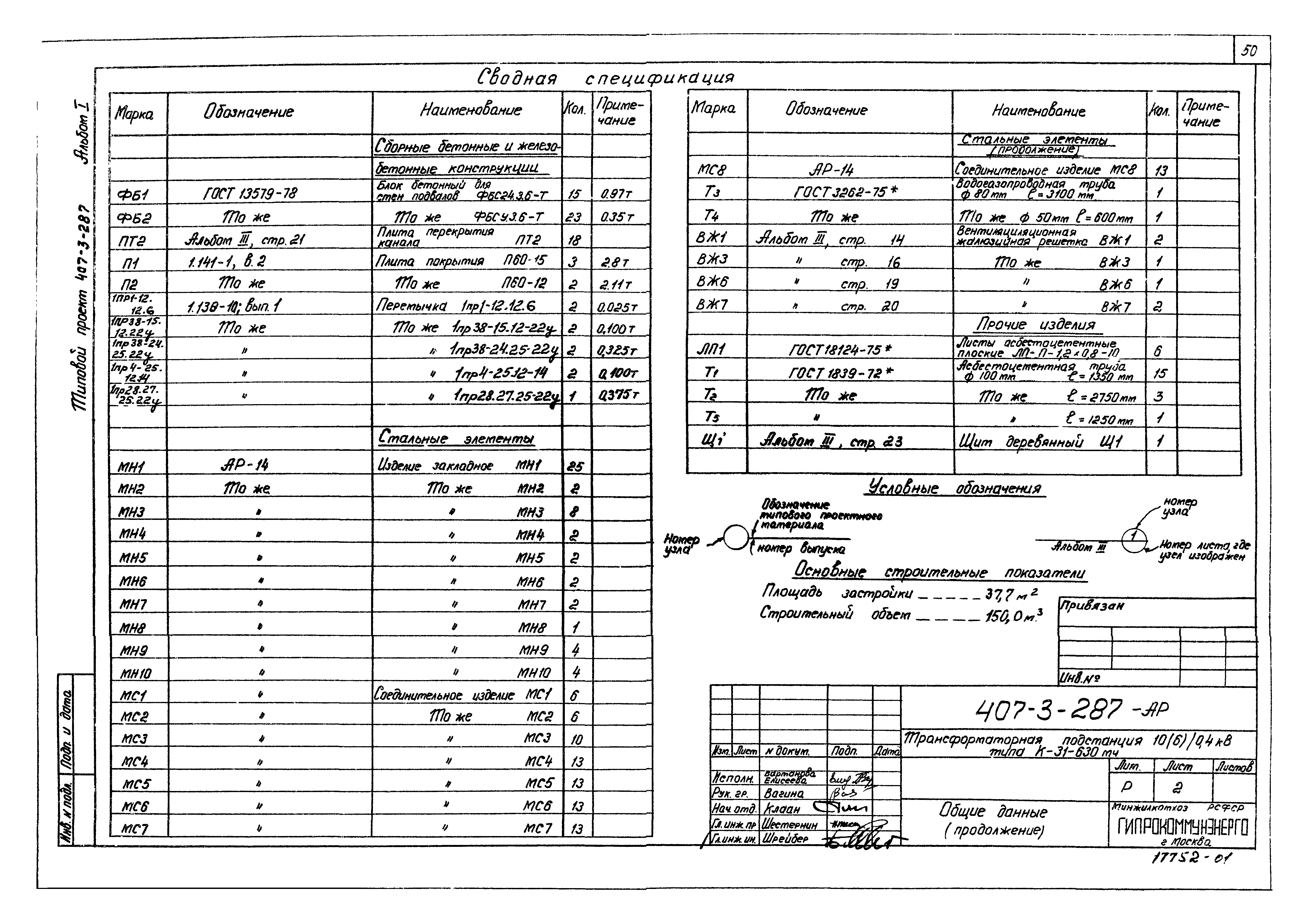 Типовой проект 407-3-287