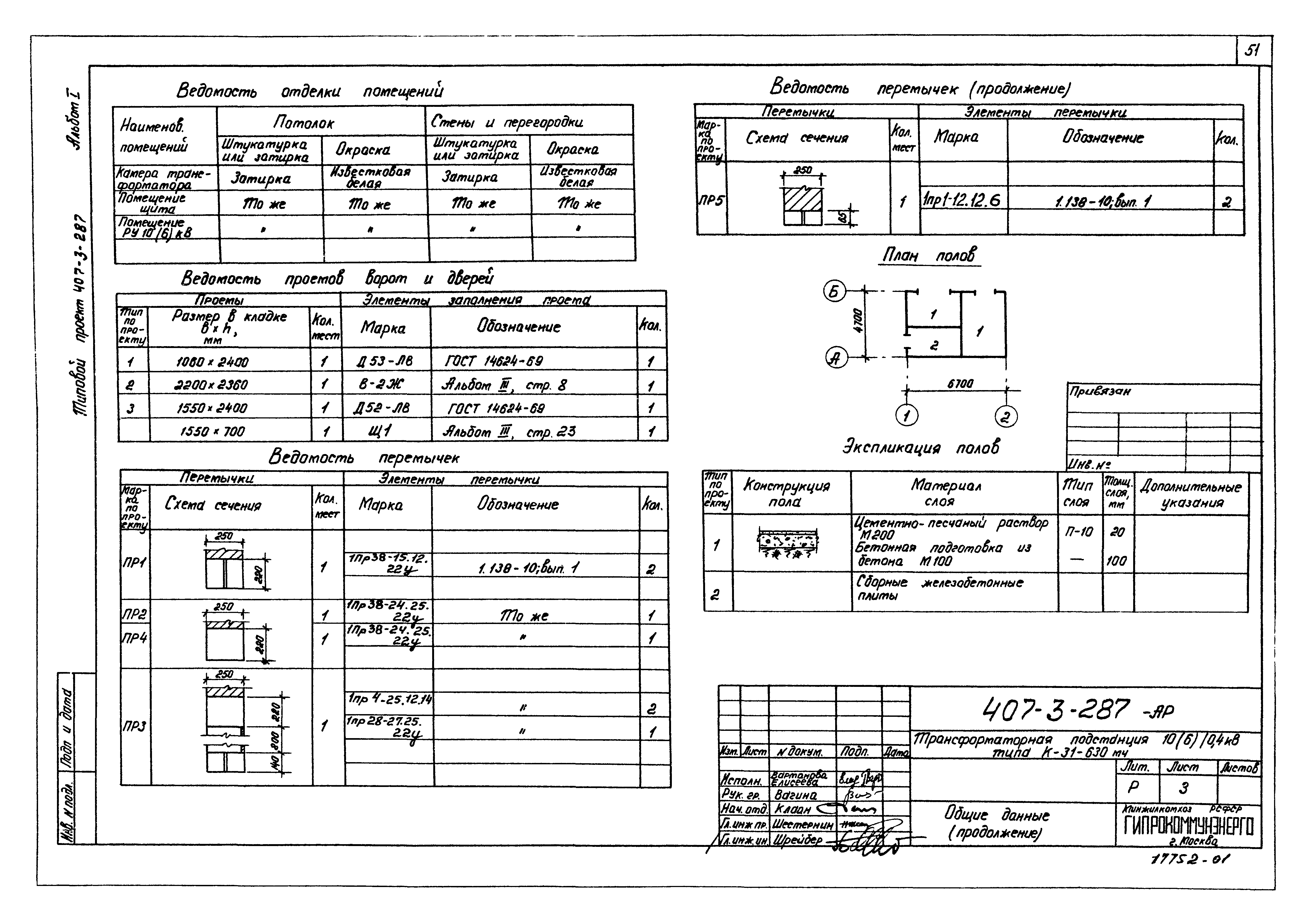 Типовой проект 407-3-287