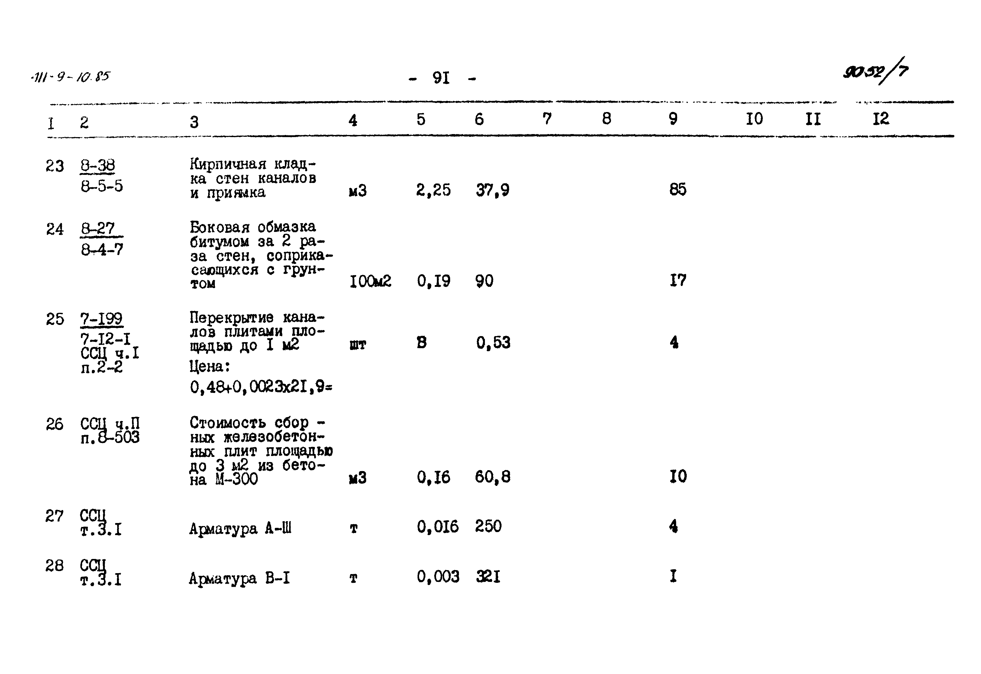 Типовой проект 411-9-10.85