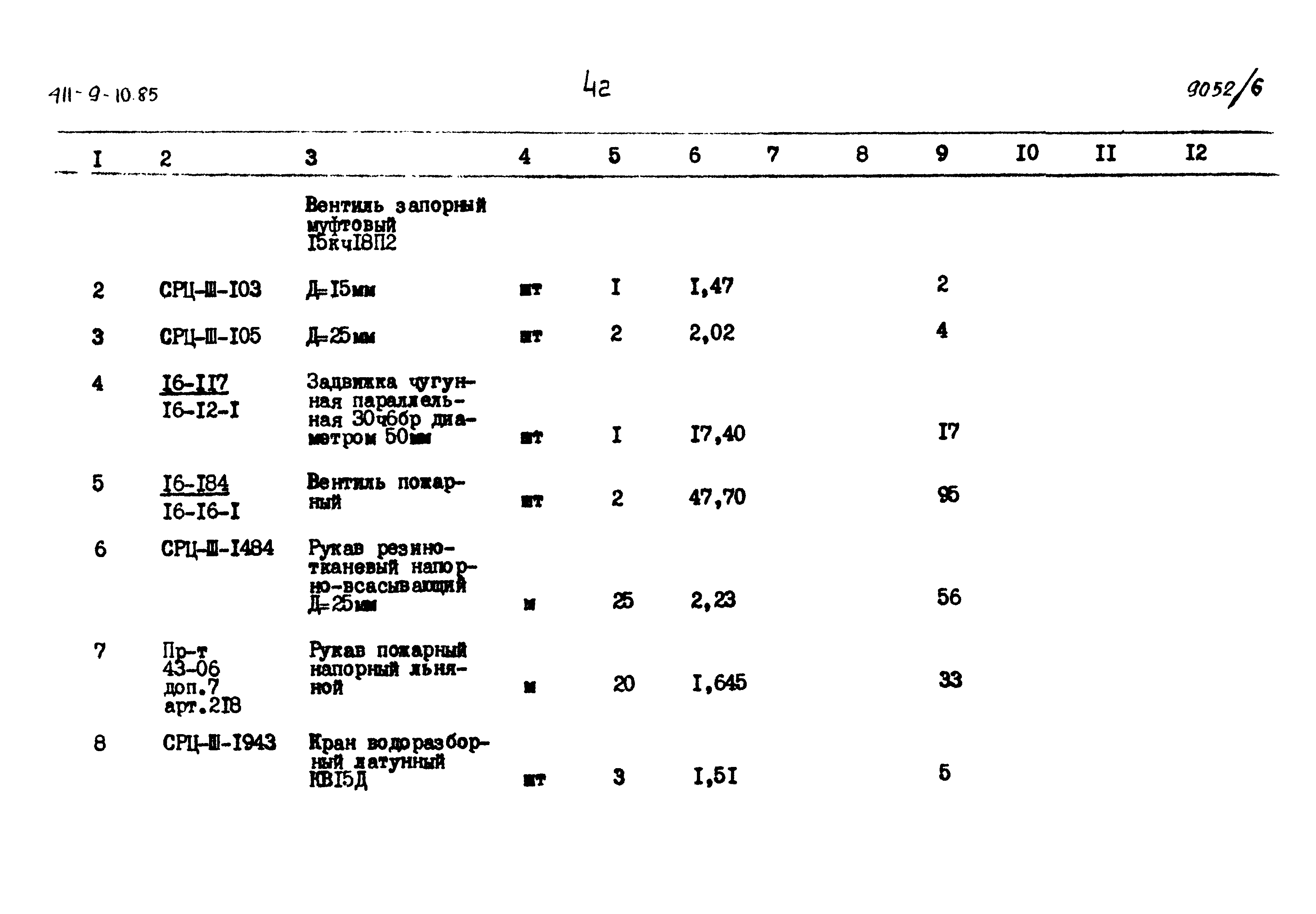 Типовой проект 411-9-10.85