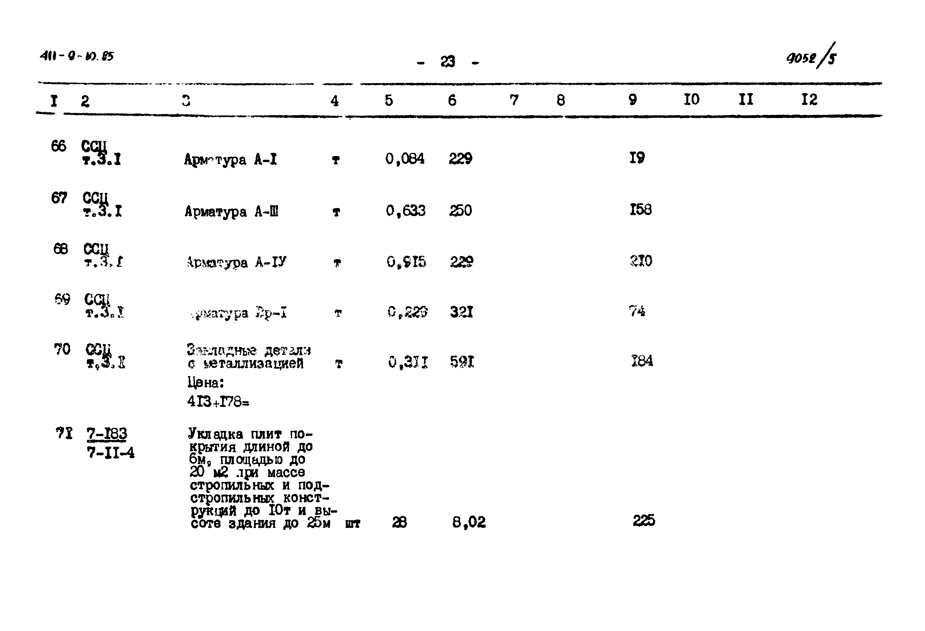 Типовой проект 411-9-10.85