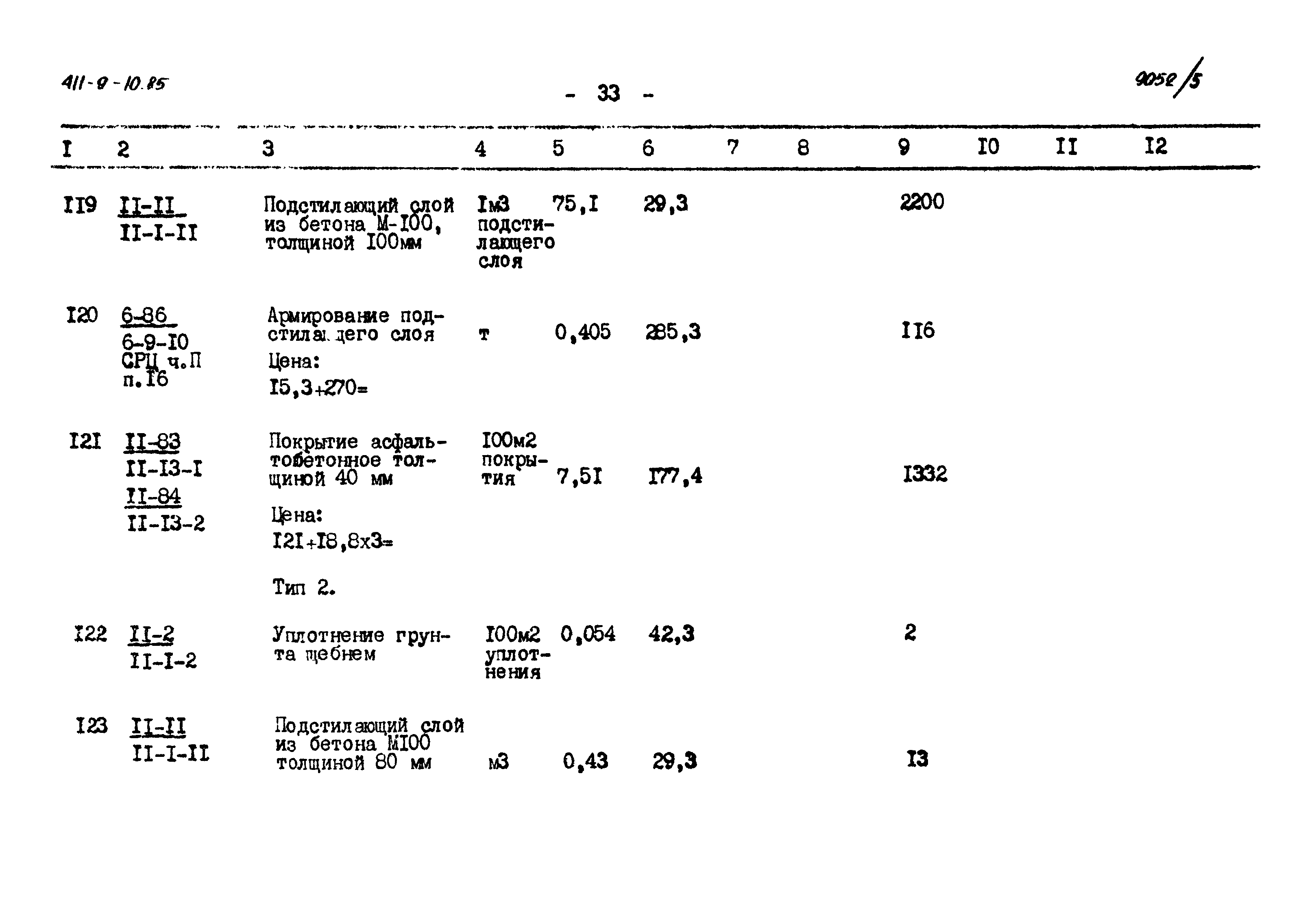 Типовой проект 411-9-10.85