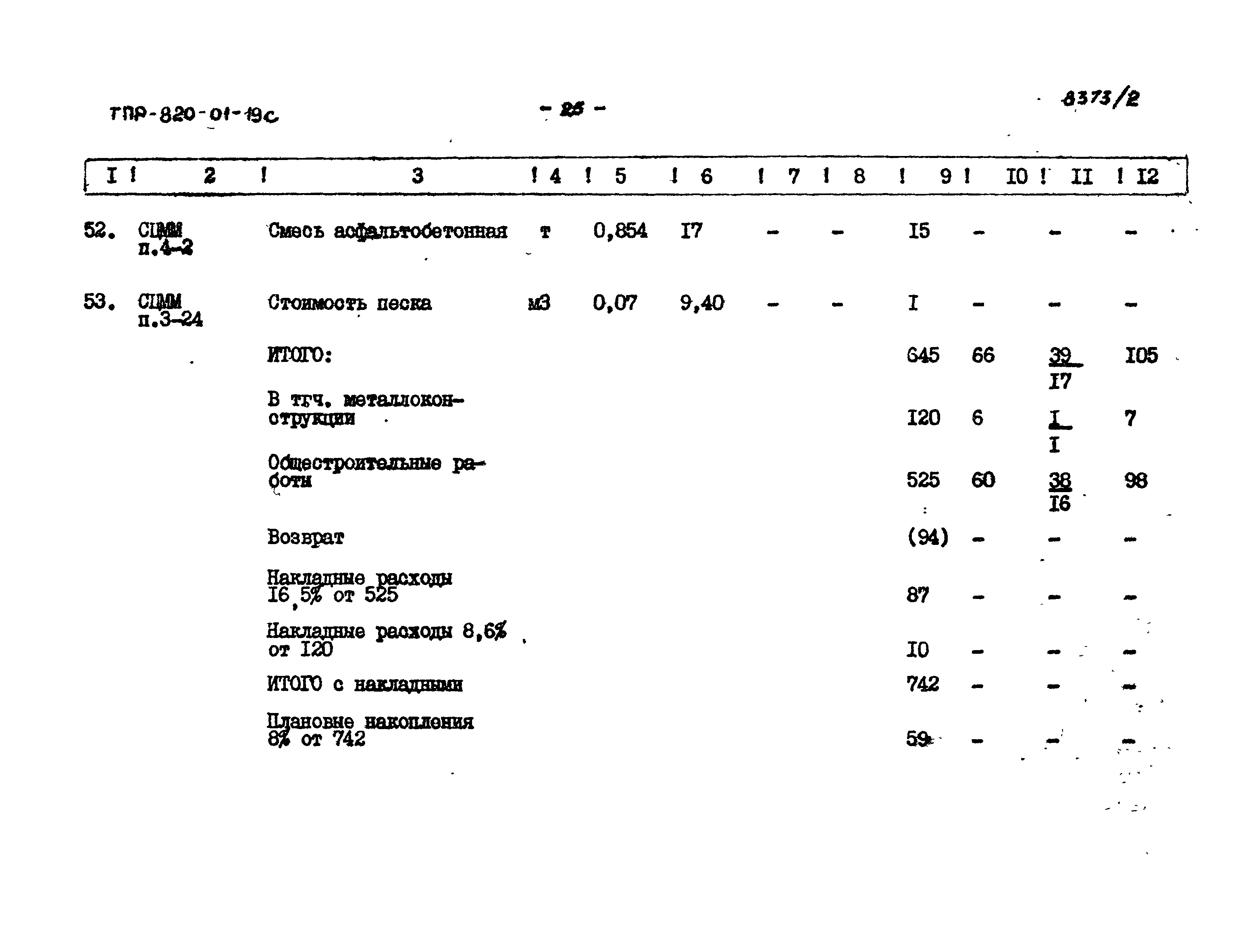 Типовые проектные решения 820-01-19с