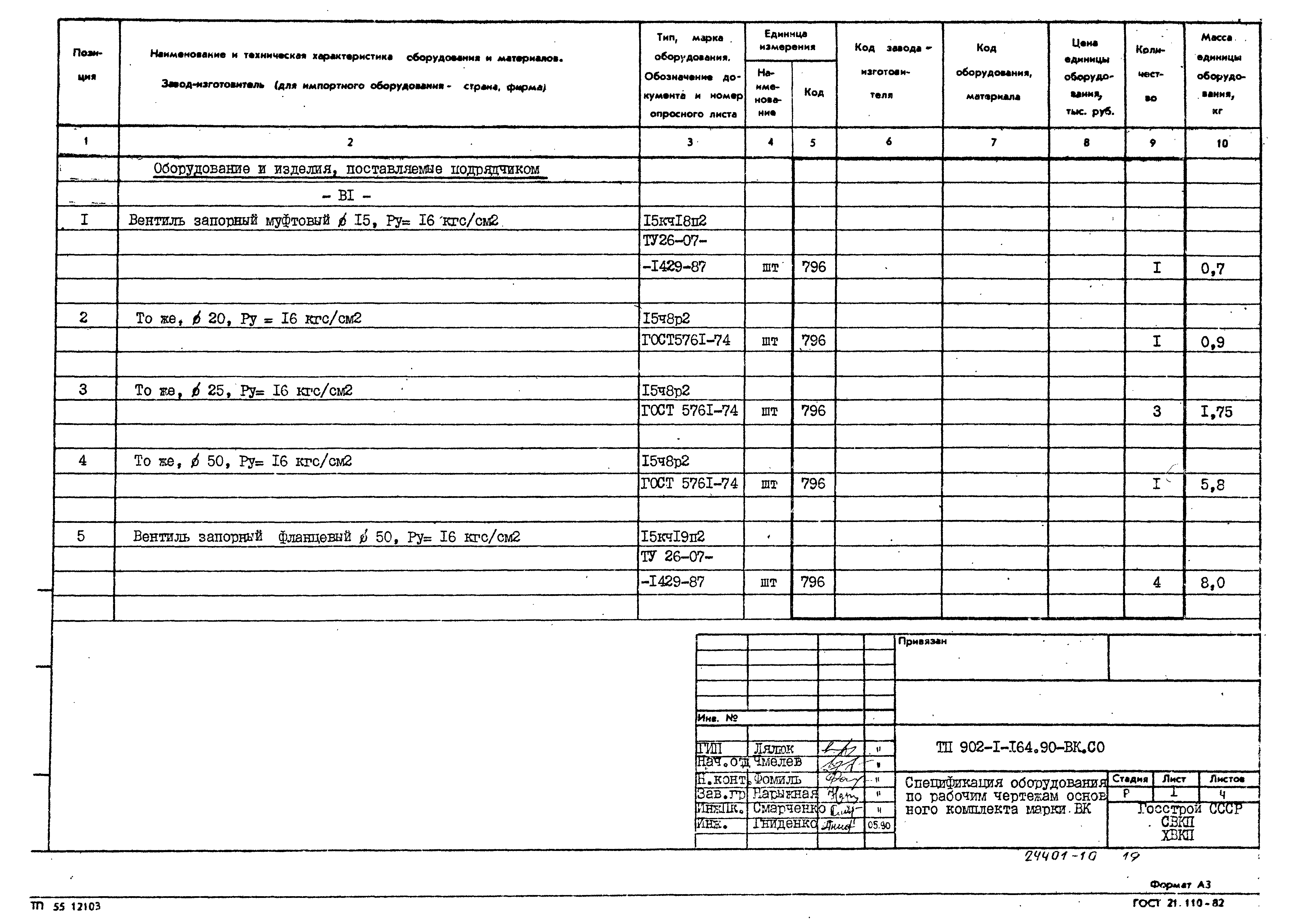 Типовой проект 902-1-167.1.90