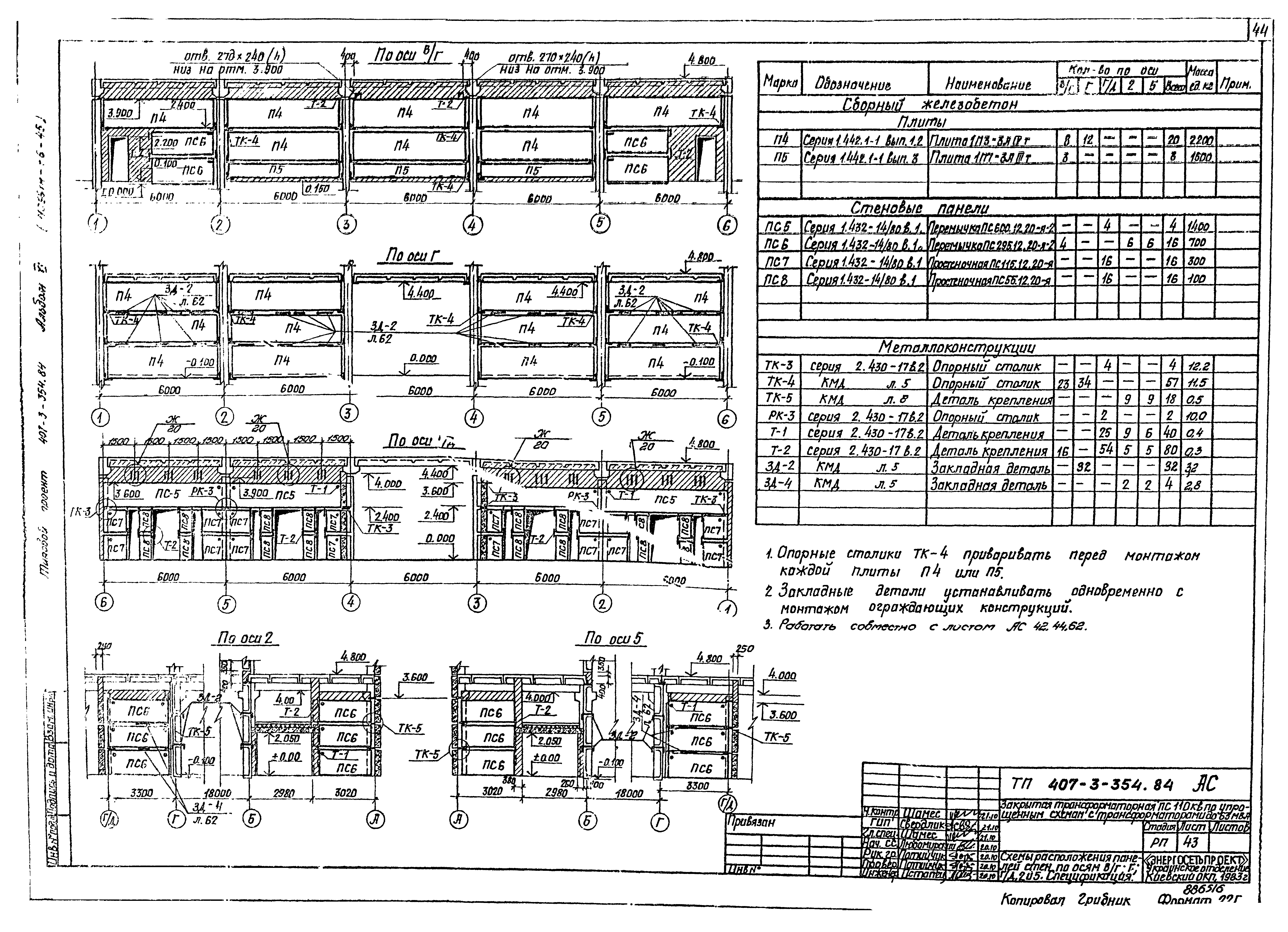 Типовой проект 407-3-354.84