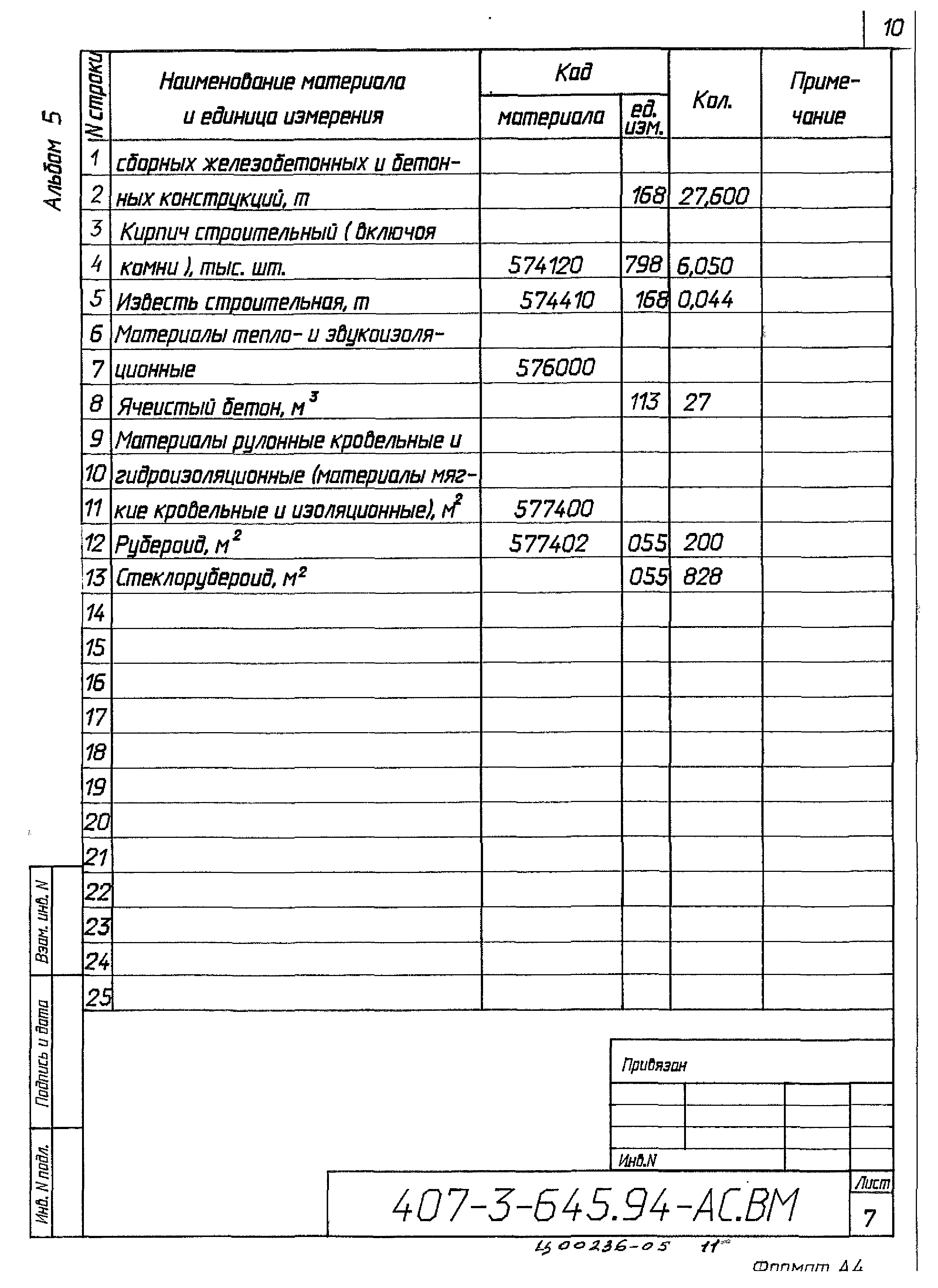 Типовой проект 407-3-645.94