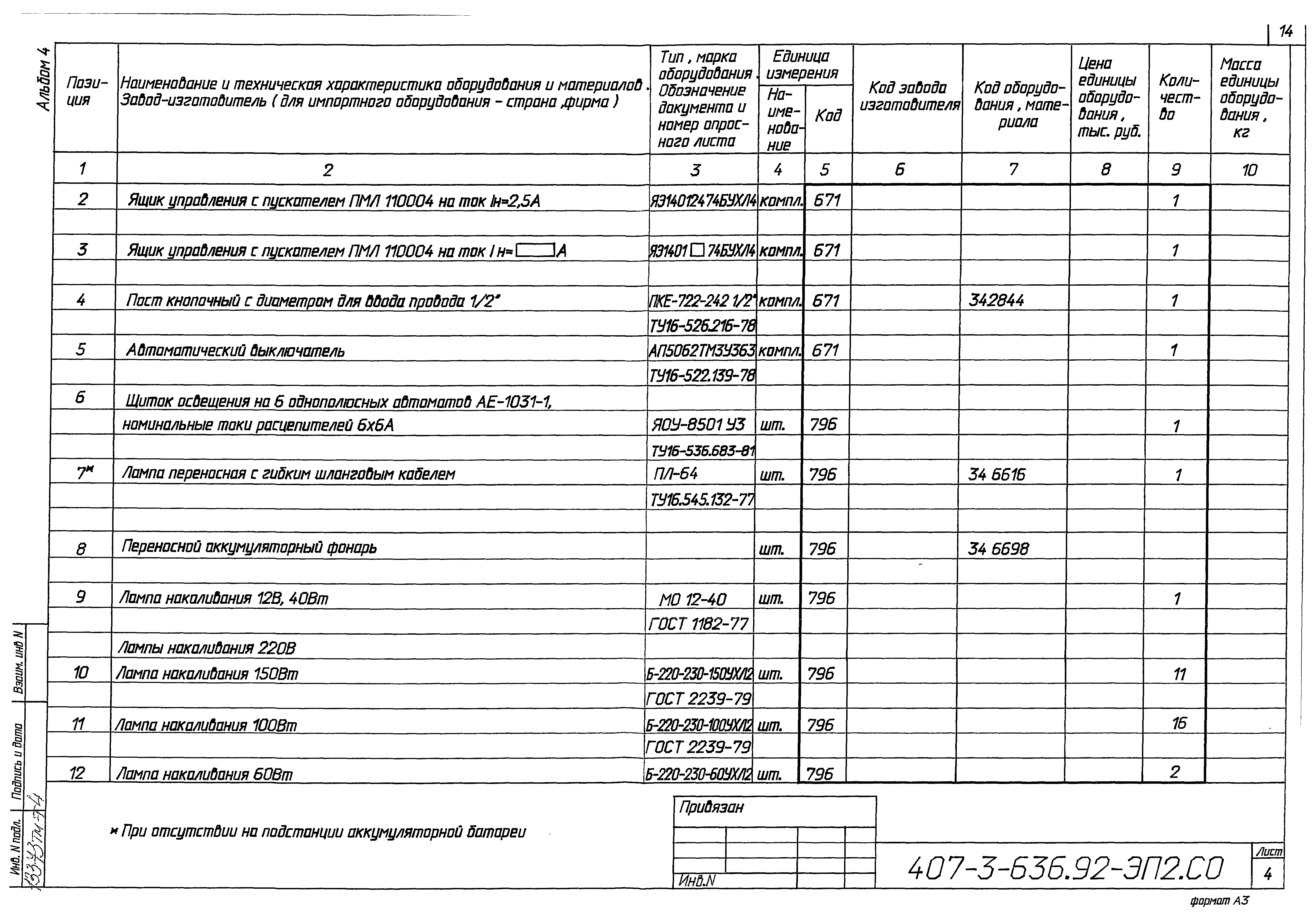 Типовой проект 407-3-636.92