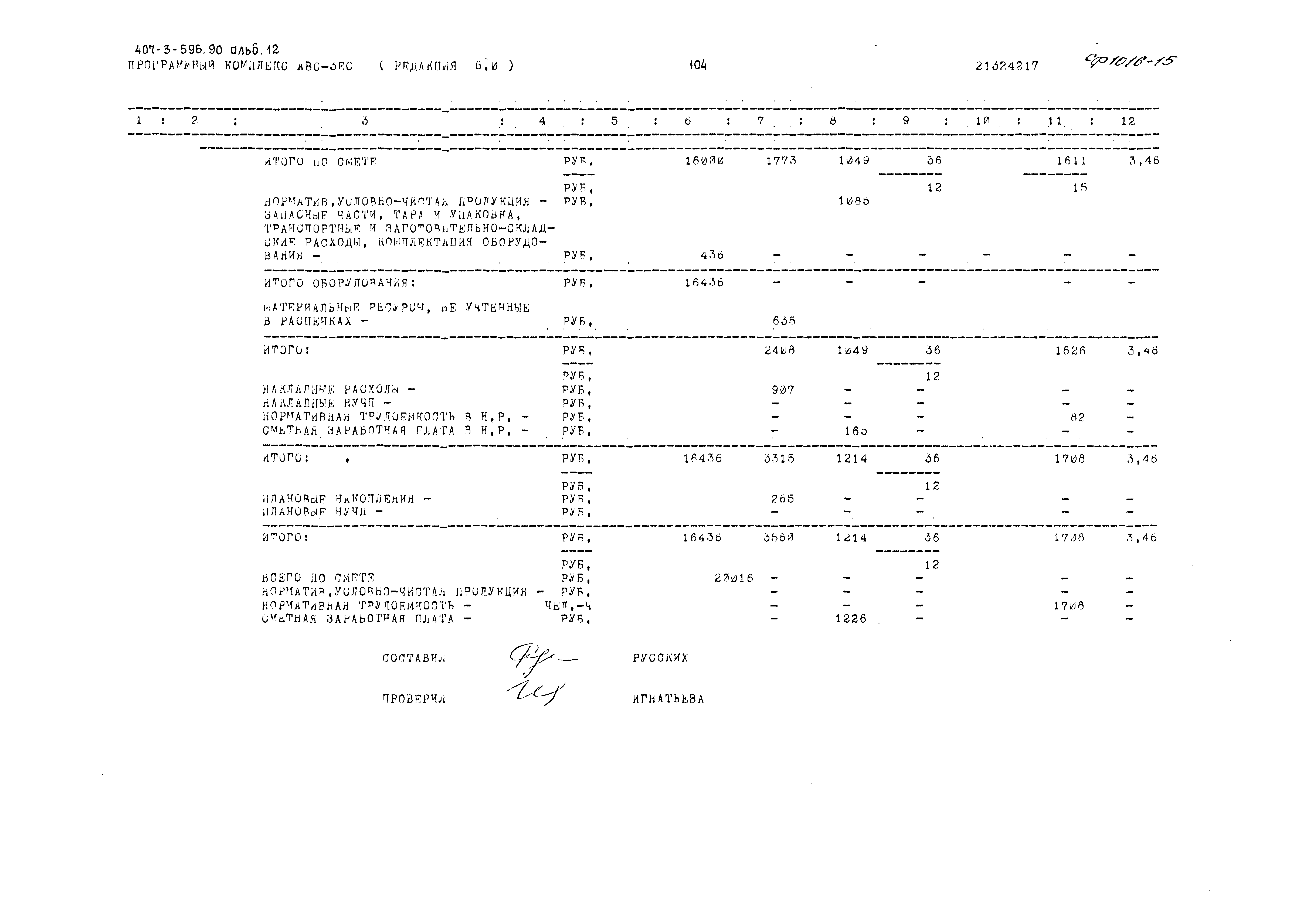 Типовой проект 407-3-596.90