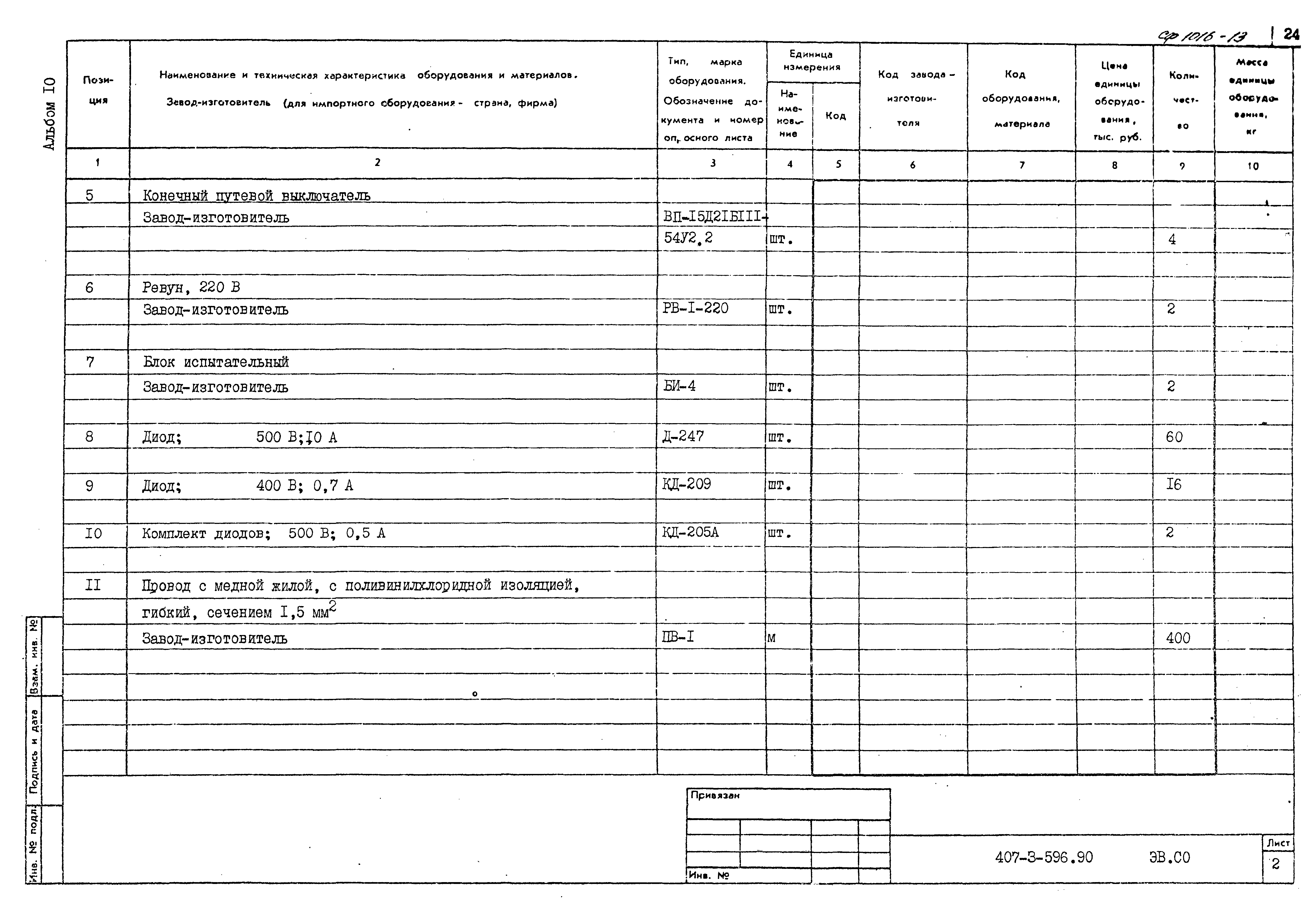 Типовой проект 407-3-596.90